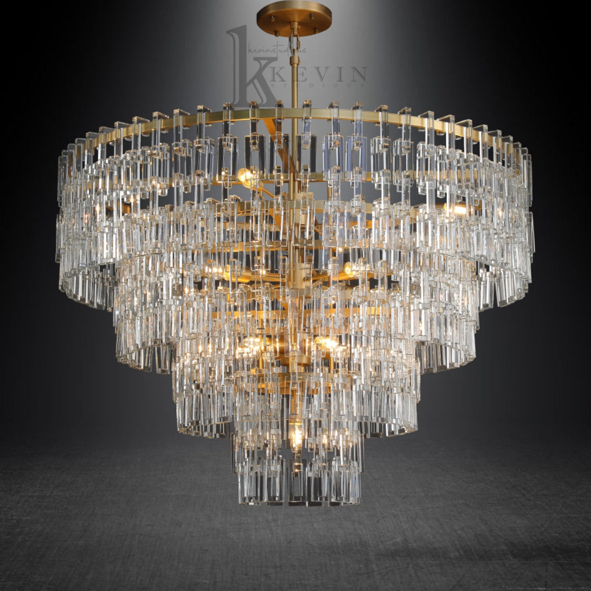 Seraphina Modern Tiered Round Crystal Chandelier 36'', 48", 60"