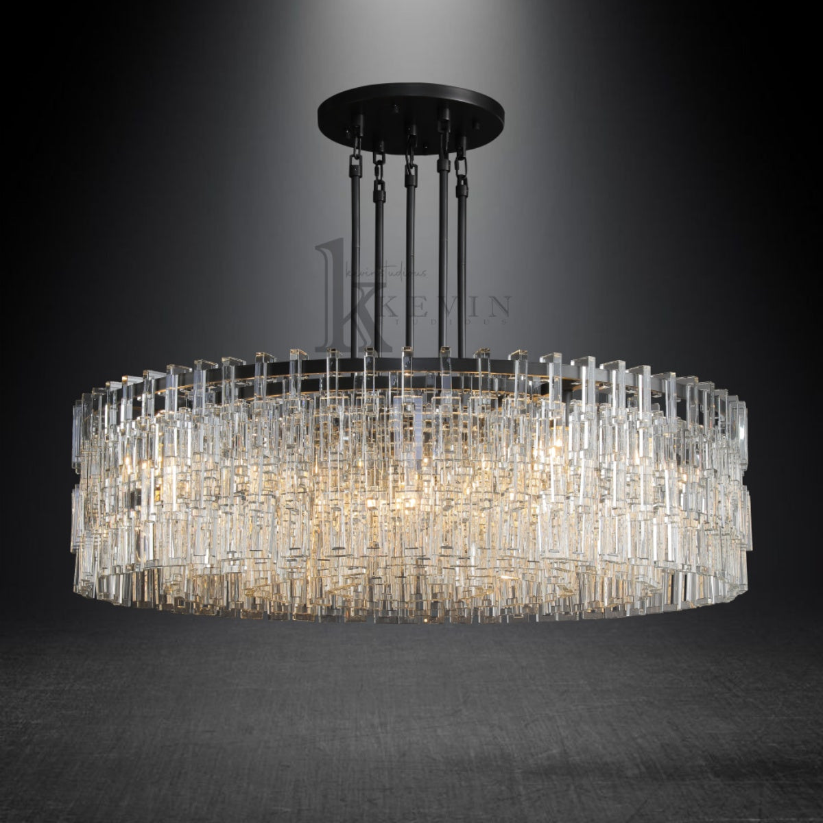 Seraphina Modern Round Crystal Chandelier 36", 48", 60"