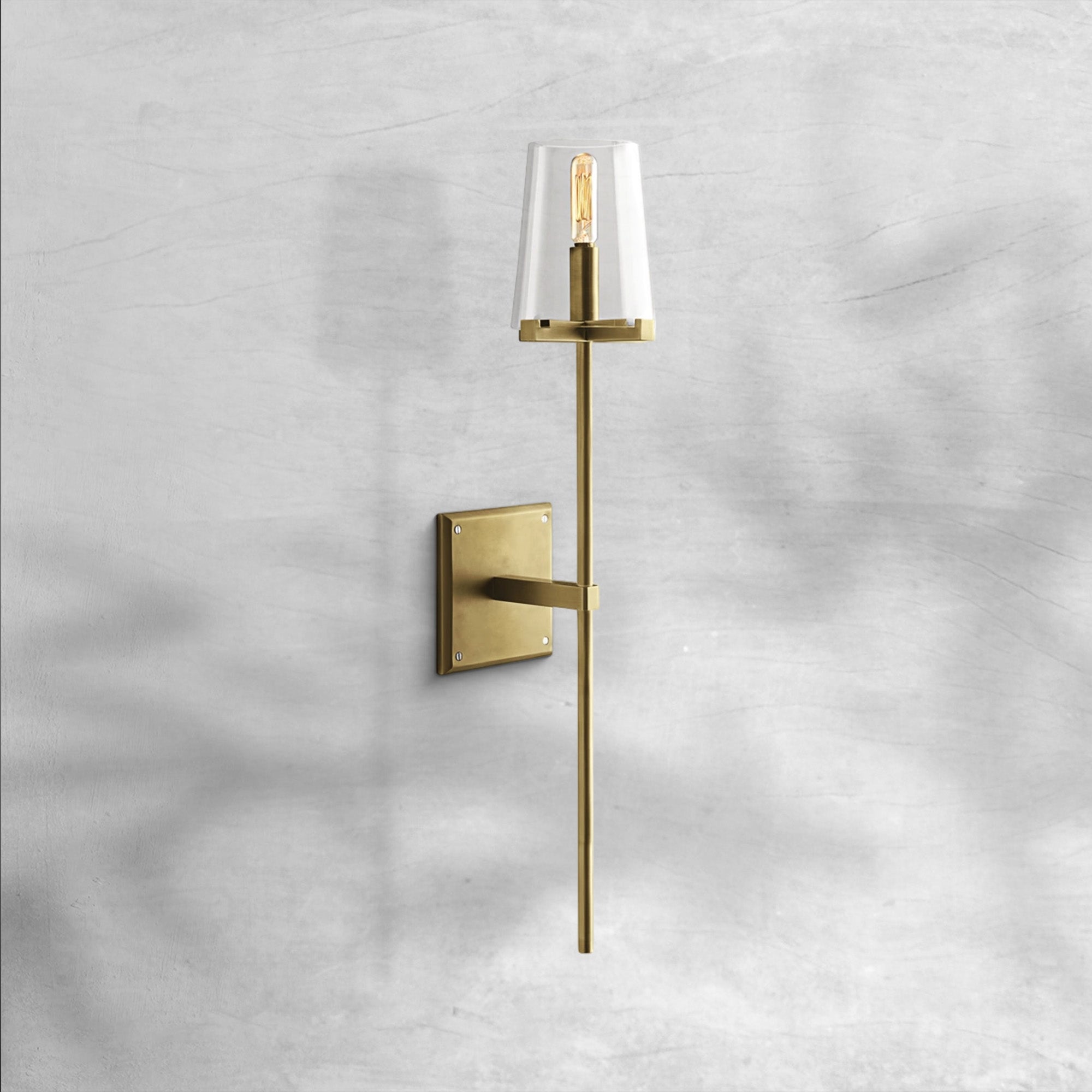 Paricia Clear Glass Linear Wall Sconce