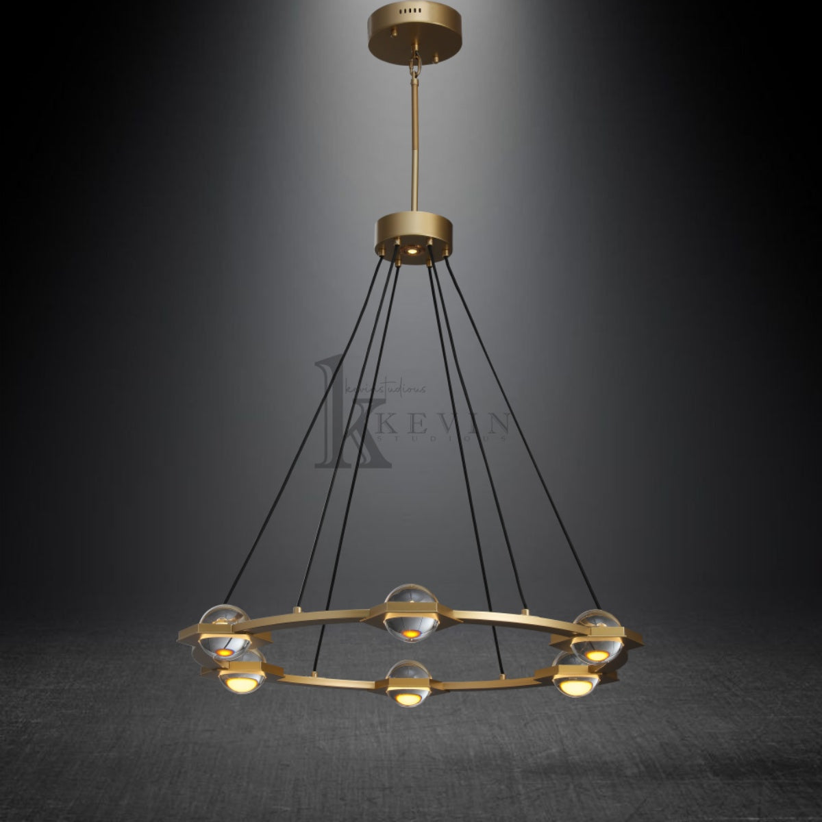 Planet Round Chandelier