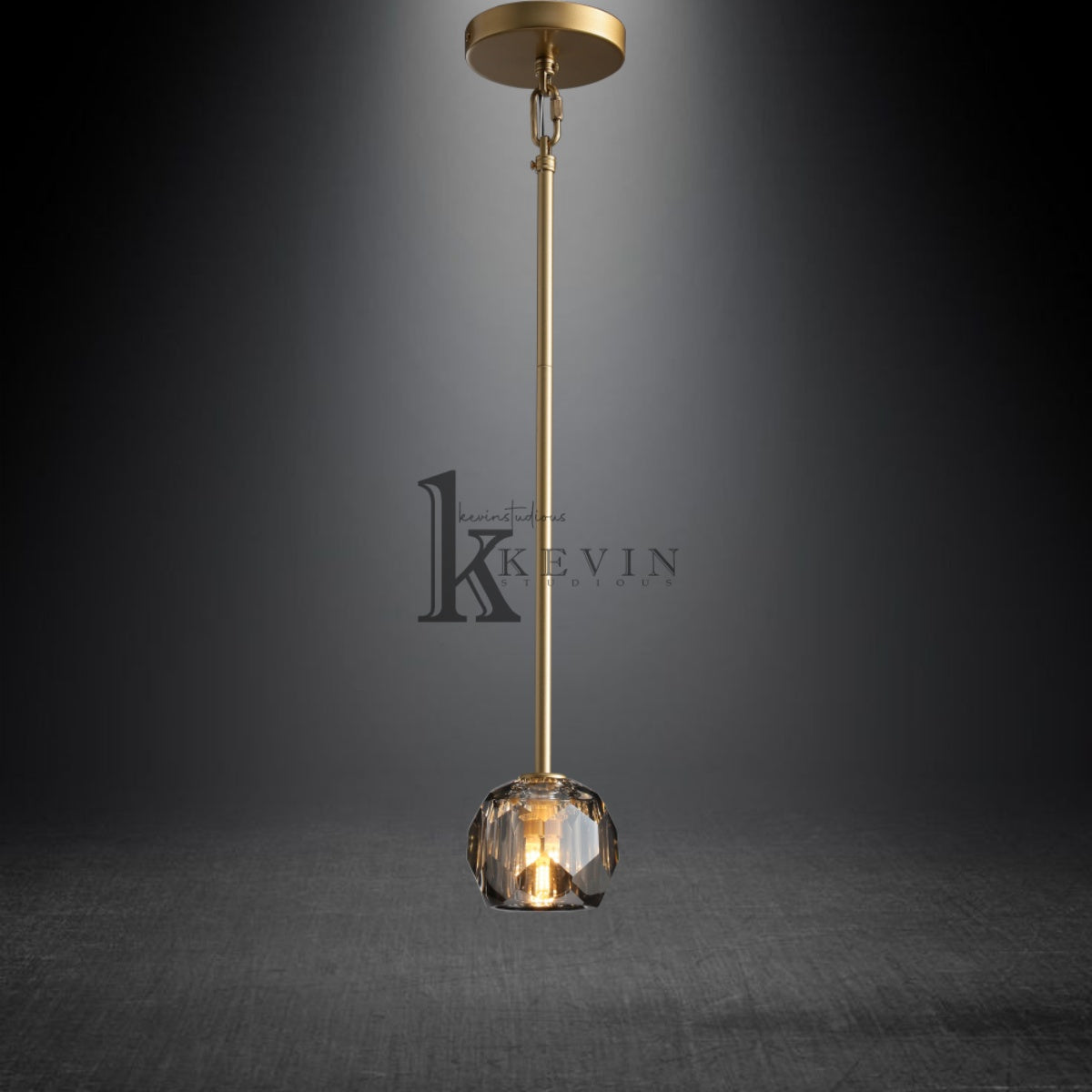 Kristal Modern Crystal Ball Pendant Light (Rod), Kitchen Island Pendant Lighting