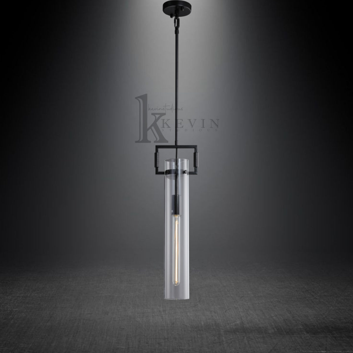 Funda Modern Glass Cylinder Pendant Light 12", 22"