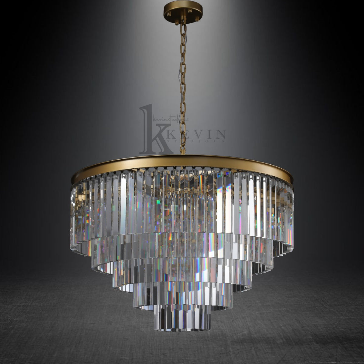 Amelia Modern Crystal Round Chandelier