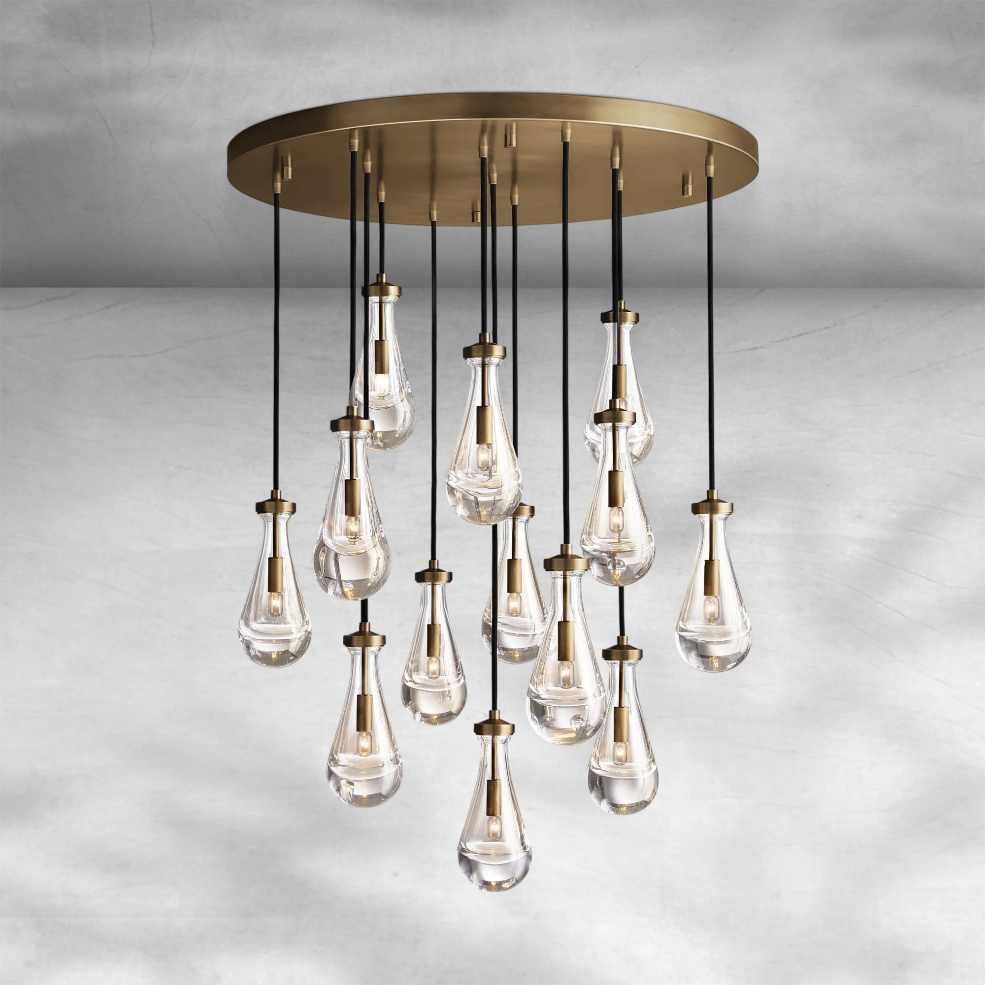 Raindrop Round Chandelier 18" 36" 47" 60"