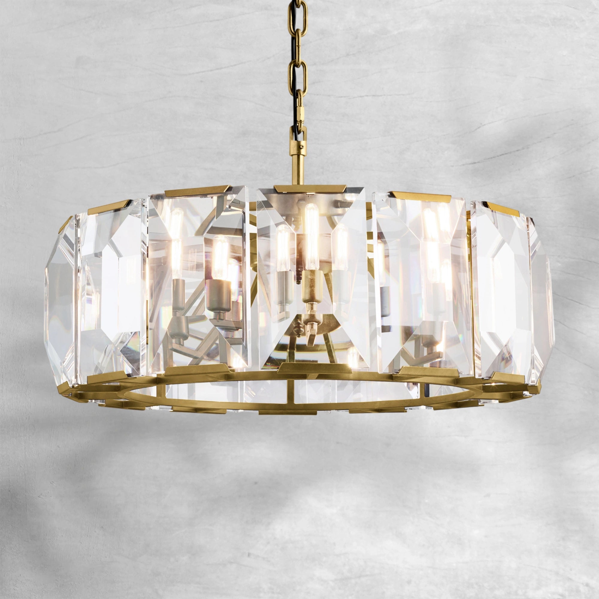 Harlew Crystal Round Chandelier 19"31"43"60"