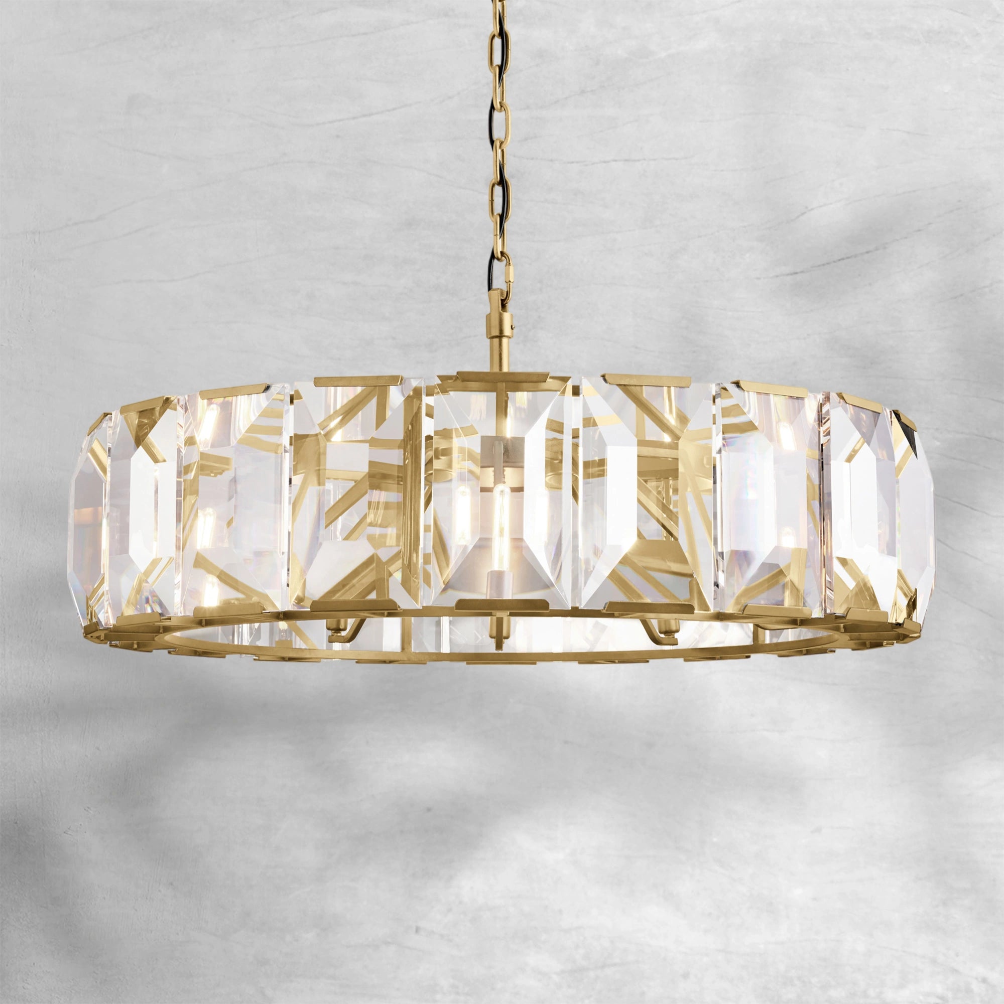 Harlew Crystal Round Chandelier 19"31"43"60"