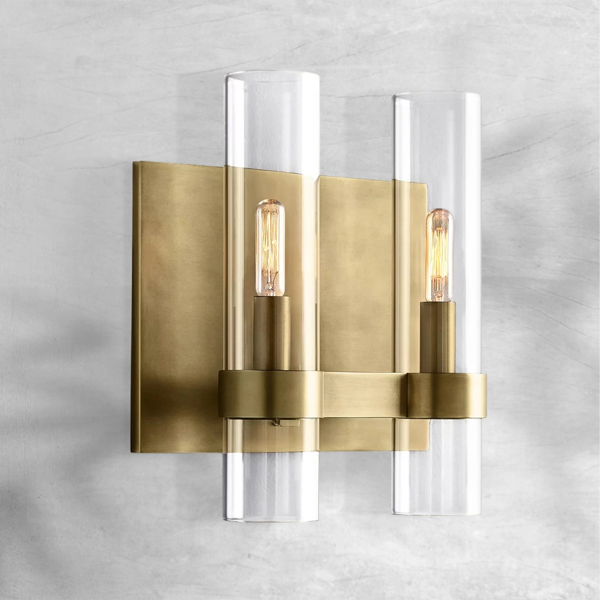 Lavelle Glass Double Wall Sconce