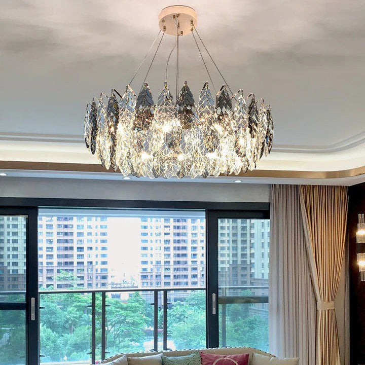 Kevin Serene Leaf Ring Chandelier 32"  Kevinstudiolives   