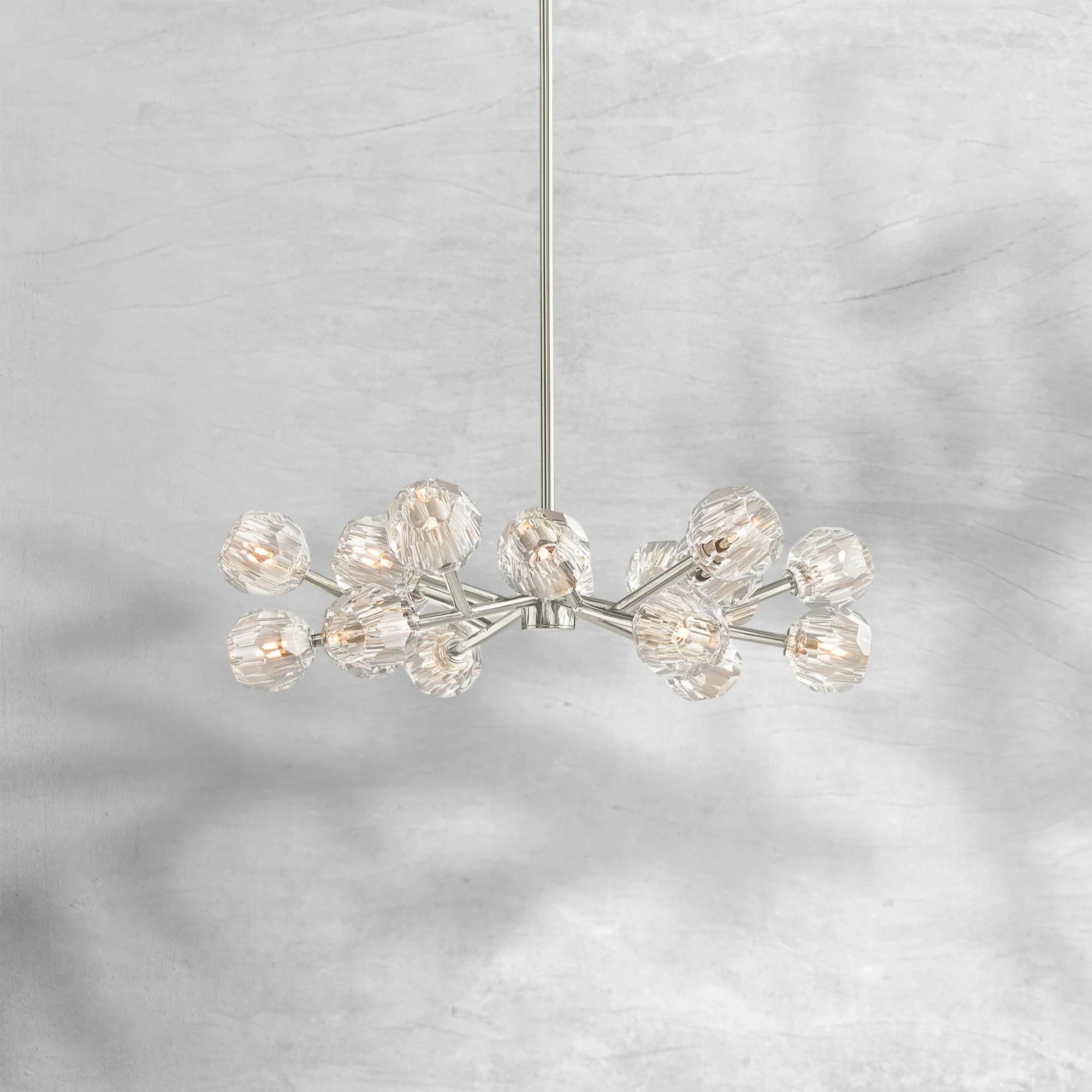 Bille De Crystal Round Chandelier 36"