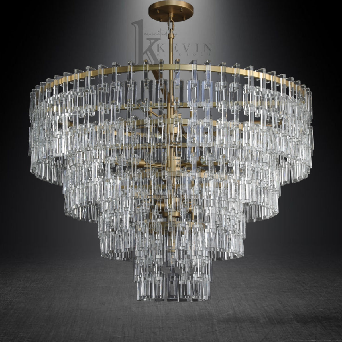 Seraphina Modern Tiered Round Crystal Chandelier 36'', 48", 60"