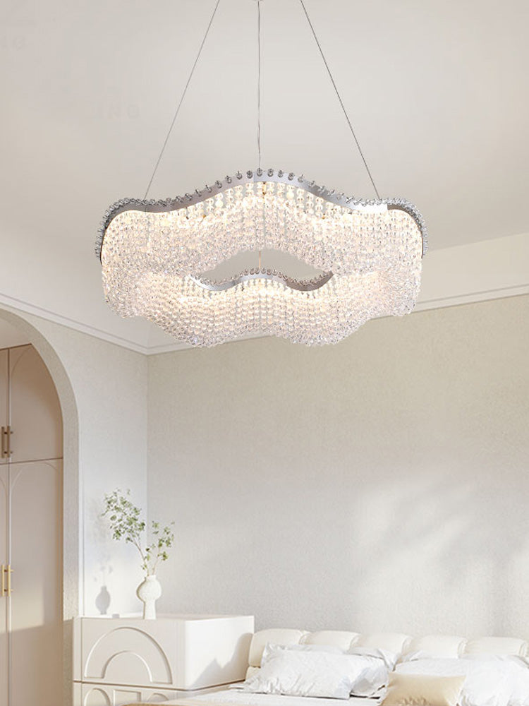 Modern Minimalist Crystal Living Room Pendant Light  Kevin Studio   