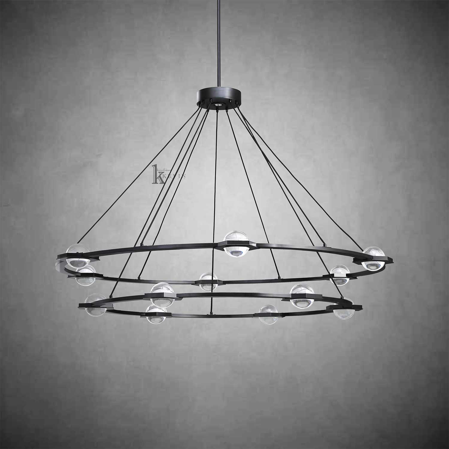 Eclarae 2-Tier Round Chandelier