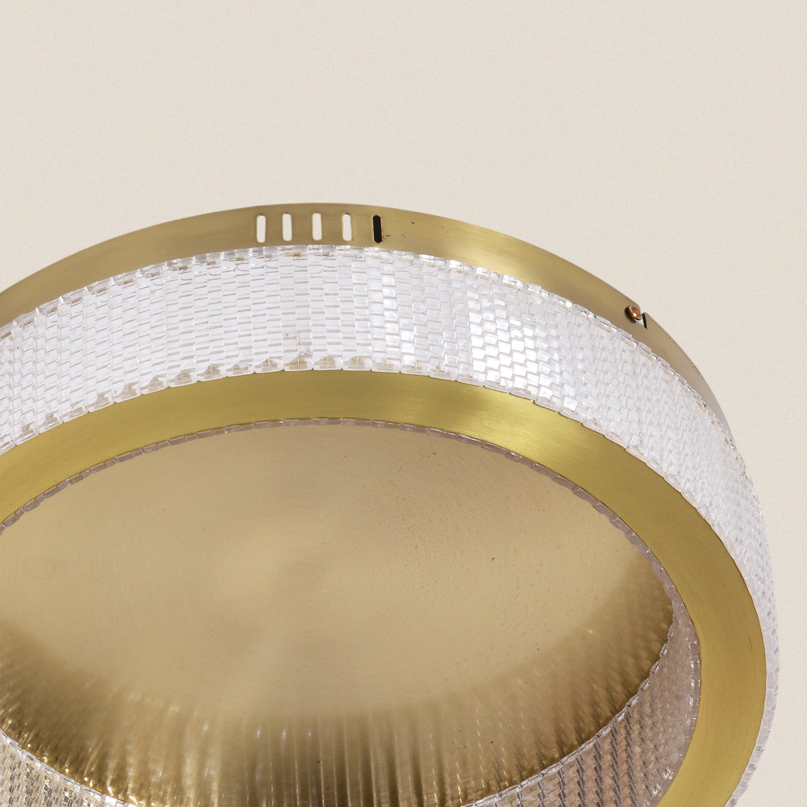 Modern Crystal Gold Flush Mount Ceiling Light