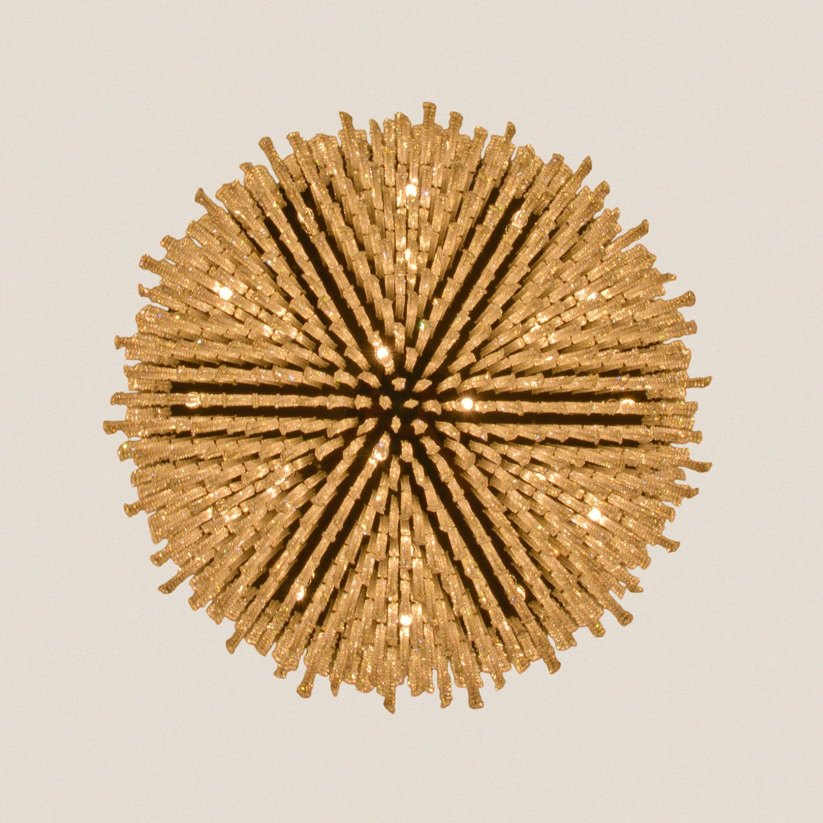 Luxury Golden Rainfall Design Crystal Flush Mount Ceiling Light