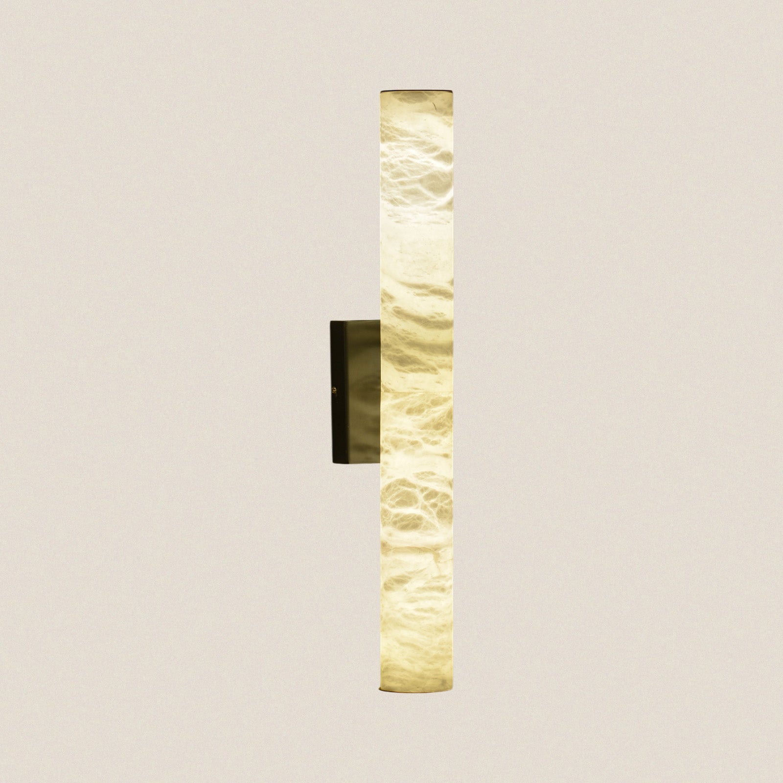 Modern Vertical Alabaster Wall Sconce