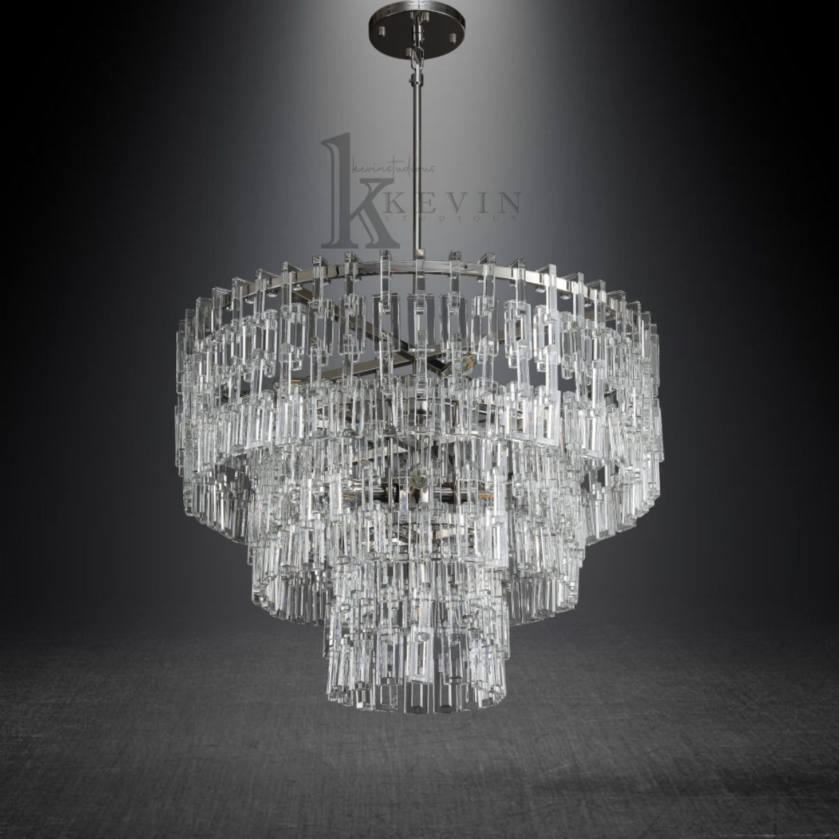 Seraphina Modern Tiered Round Crystal Chandelier 36'', 48", 60"