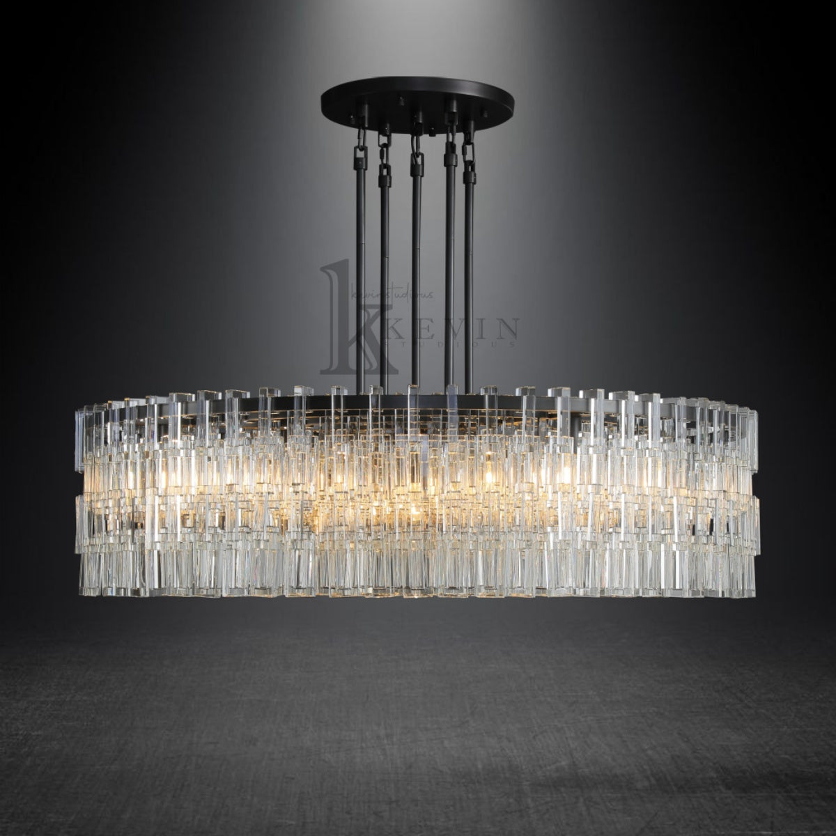 Seraphina Modern Round Crystal Chandelier 36", 48", 60"