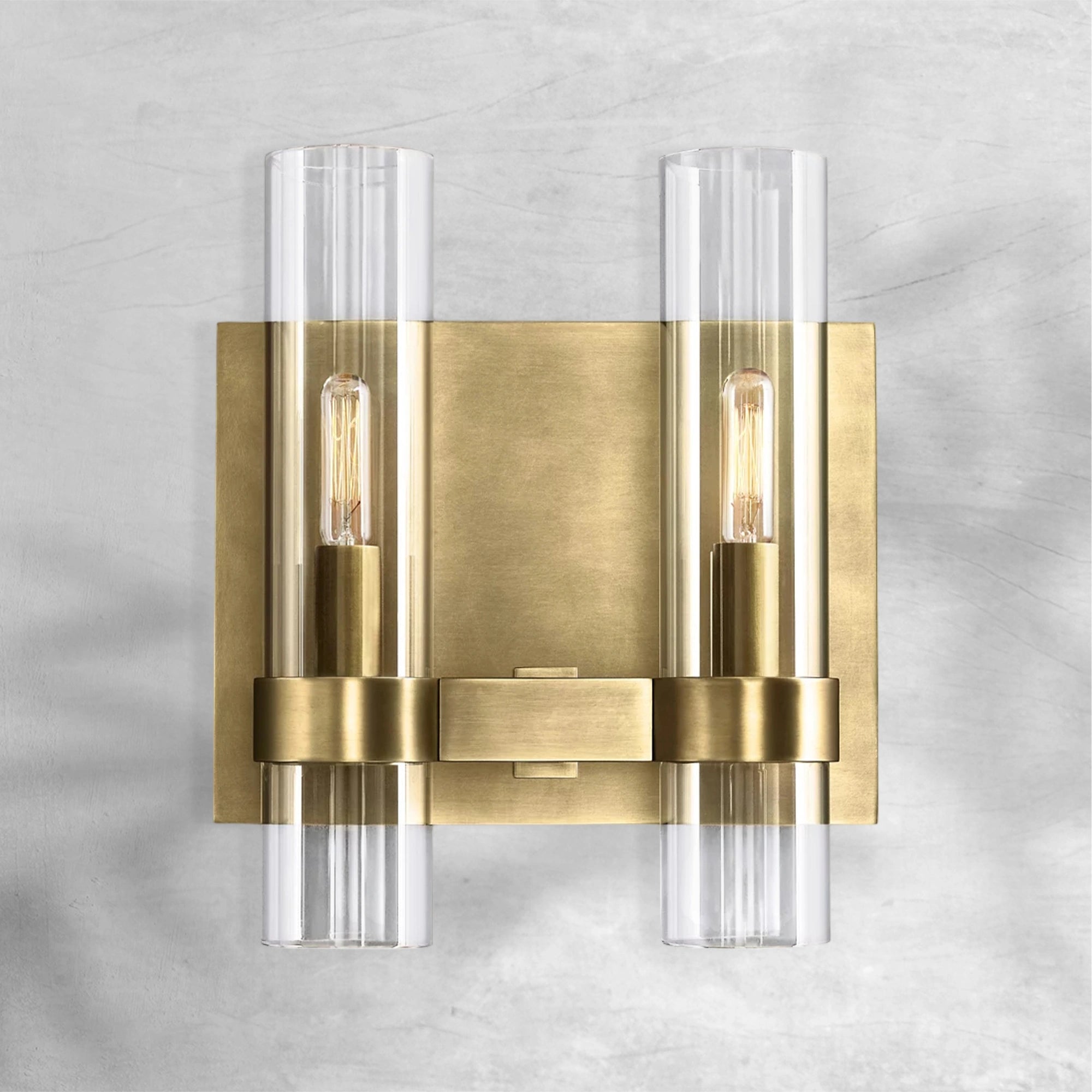 Lavelle Glass Double Wall Sconce
