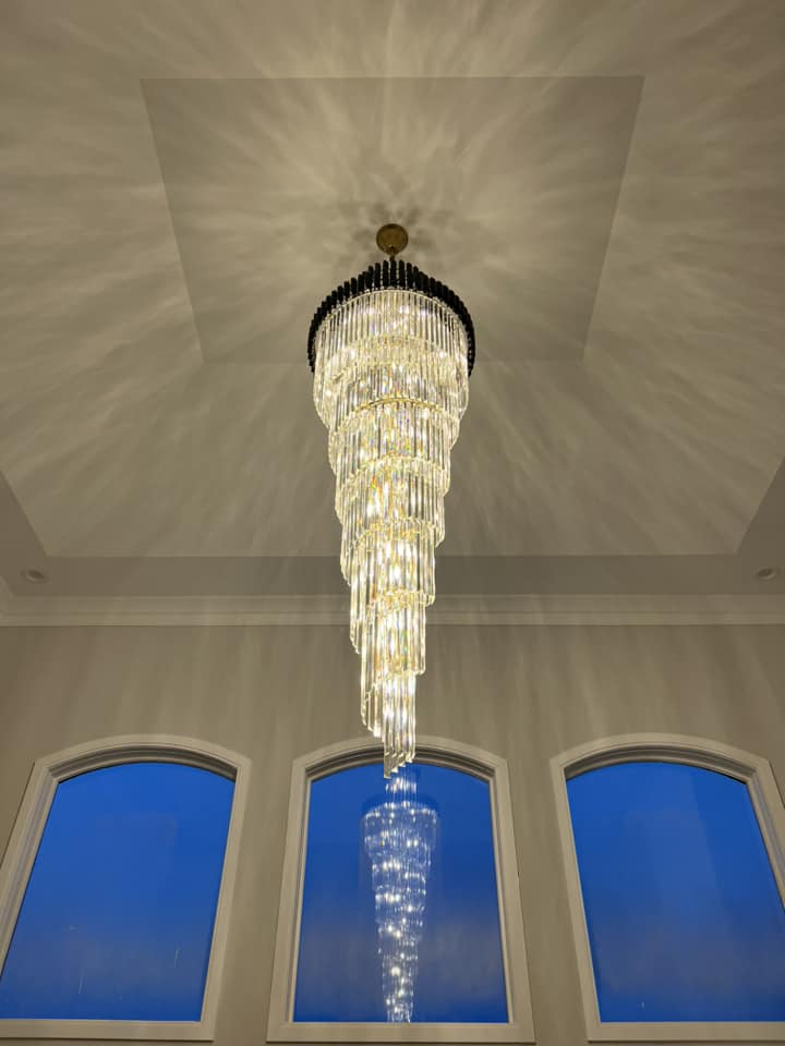 Helix Crystal Elegance Chandelier for Entrance and Staircase Chandeliers Kevinstudiolives   