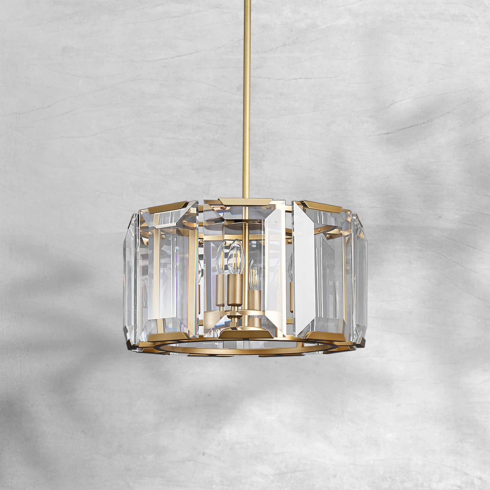 Harlew Crystal Round Chandelier 19"31"43"60"