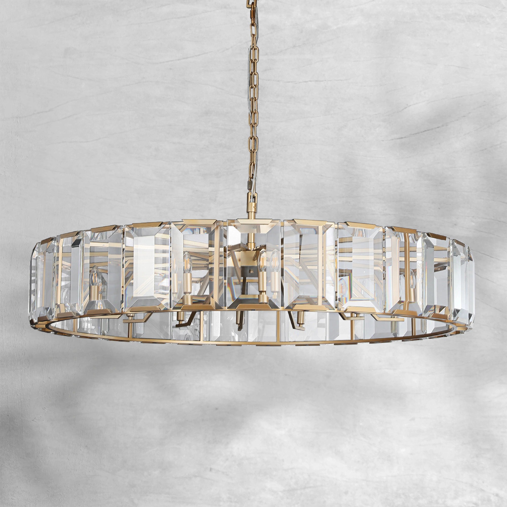Harlew Crystal Round Chandelier 19"31"43"60"