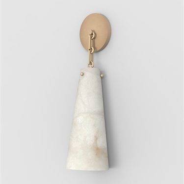 Kevin Javad Alabaster Wall Sconce, Designer Wall Lights Wall Sconce Kevinstudiolives Brass  