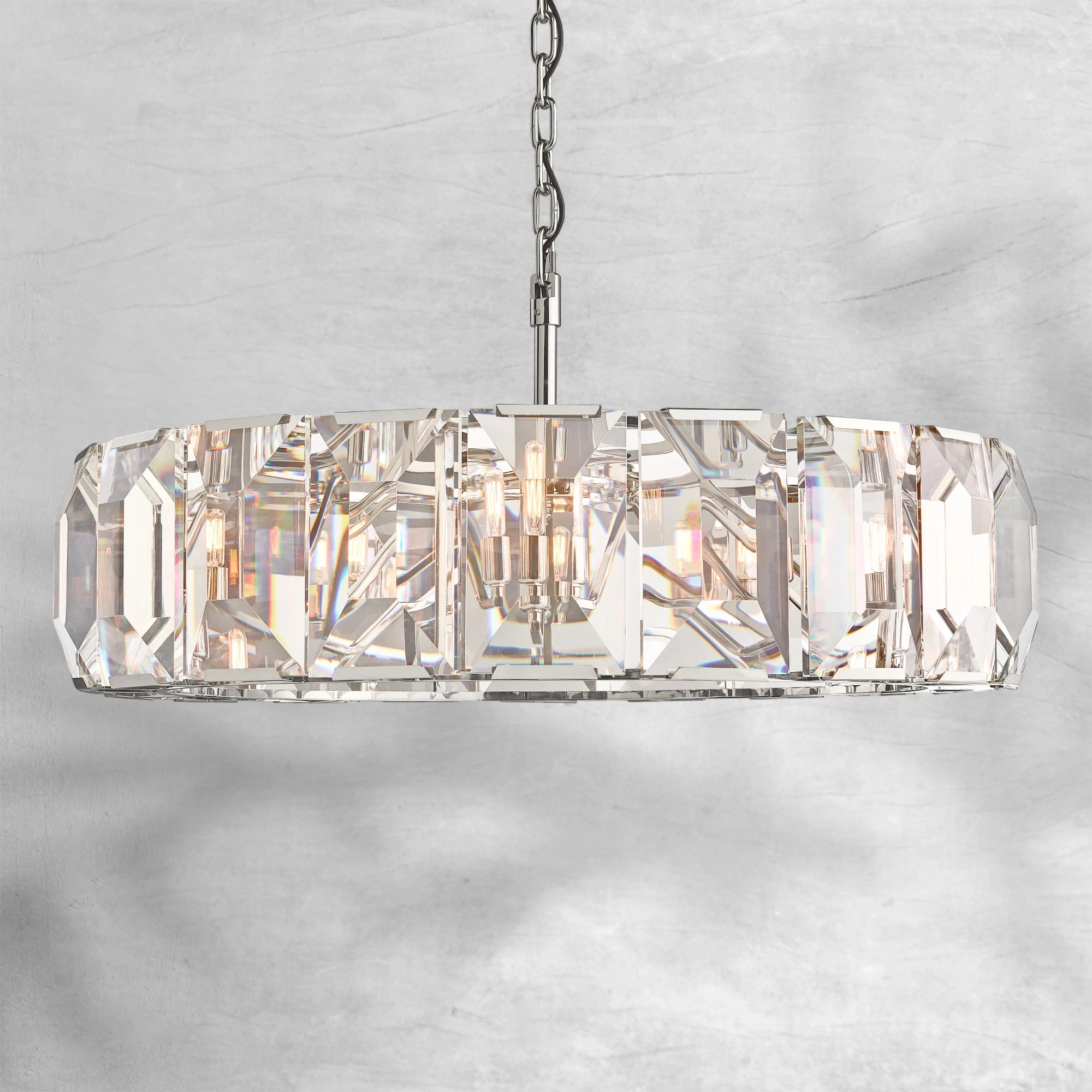Harlew Crystal Round Chandelier 19"31"43"60"