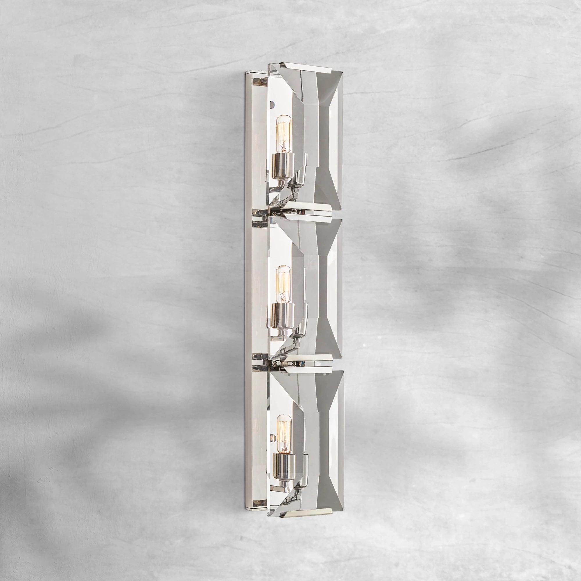 Harlew Crystal Triple Wall Lamp