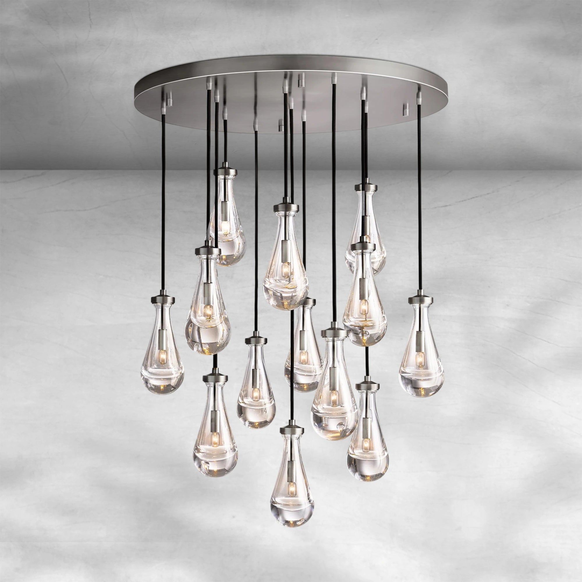 Raindrop Round Chandelier 18" 36" 47" 60"
