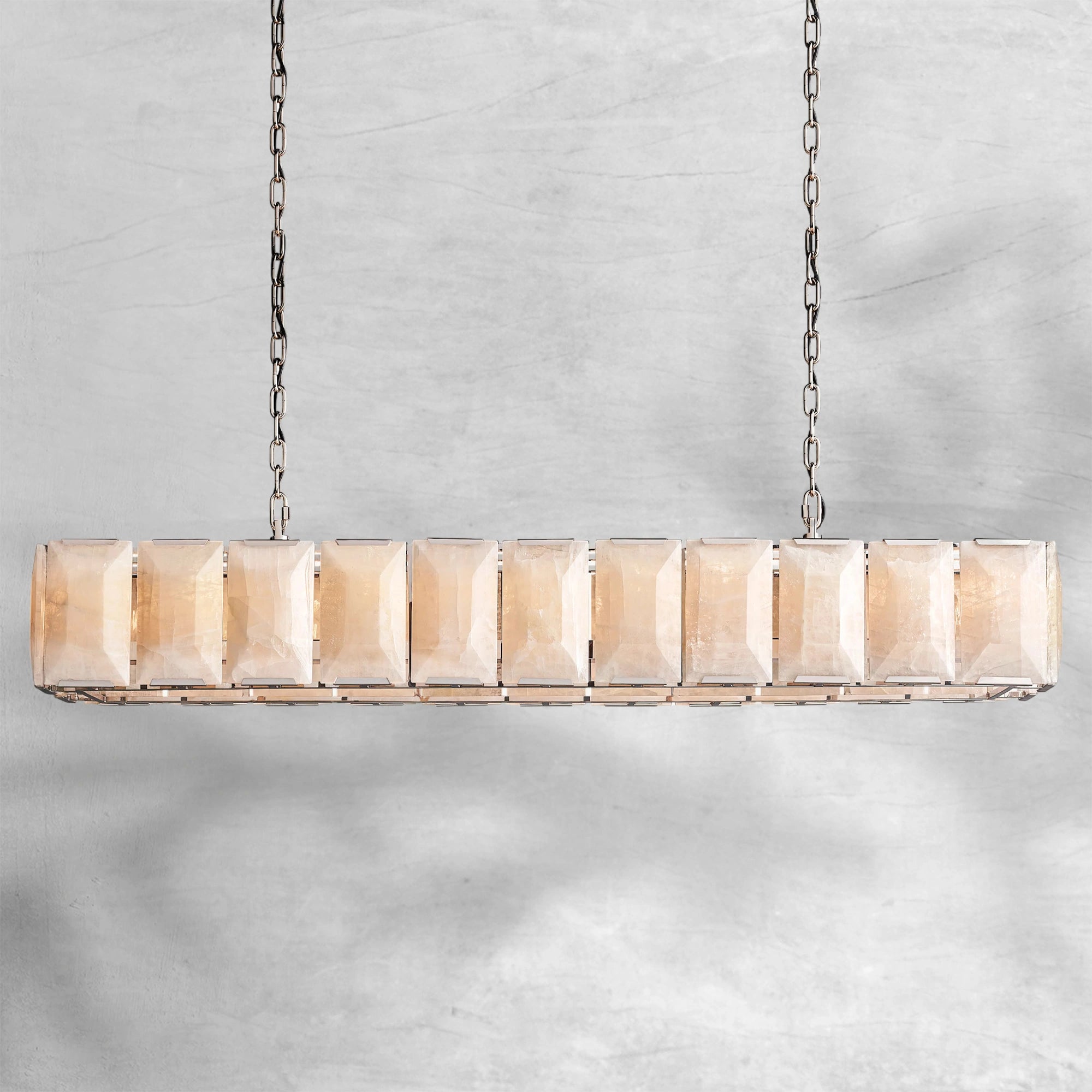 Harlew Calcite Rectangular Chandelier 42"54''62''74''