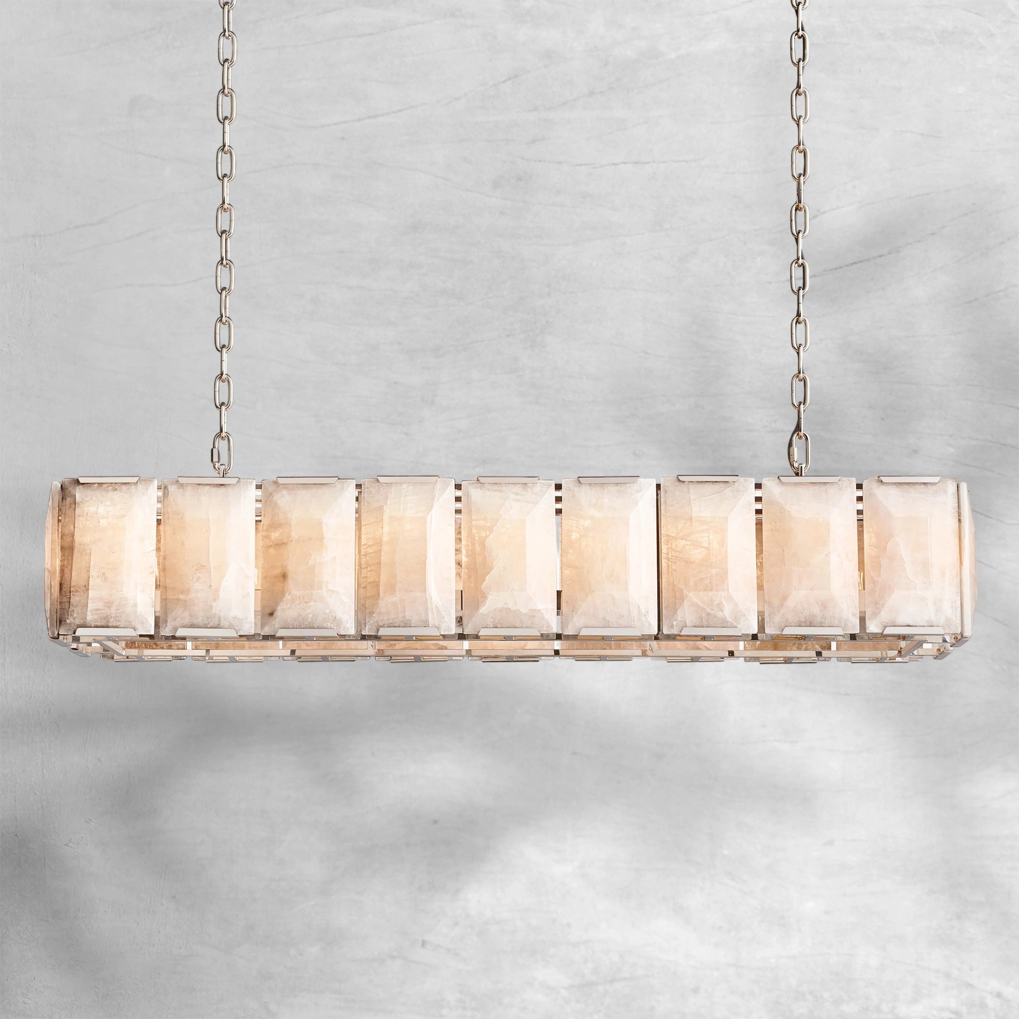 Harlew Calcite Rectangular Chandelier 42"54''62''74''