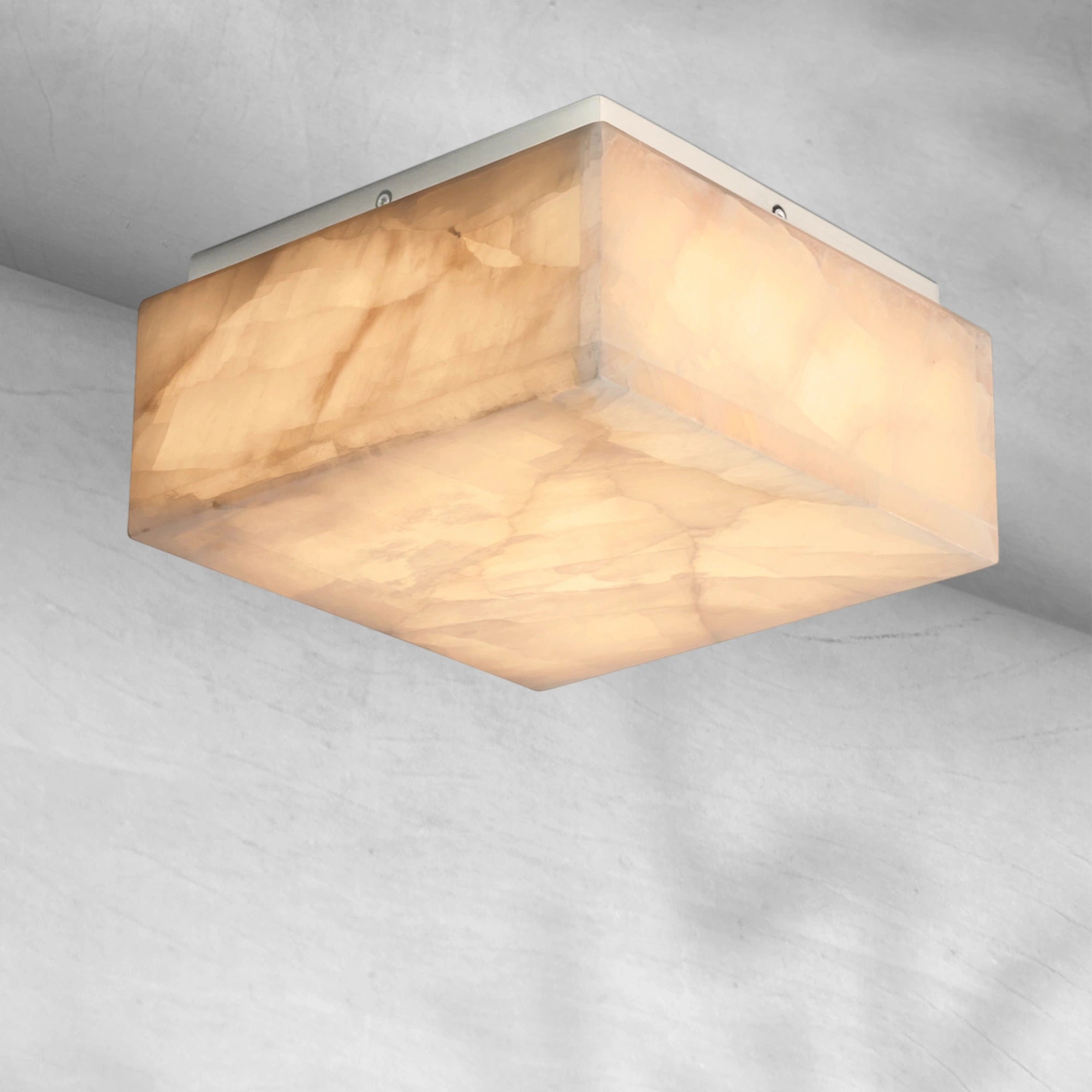 Rivaga Calcite Square Flushmount 6"10"14"
