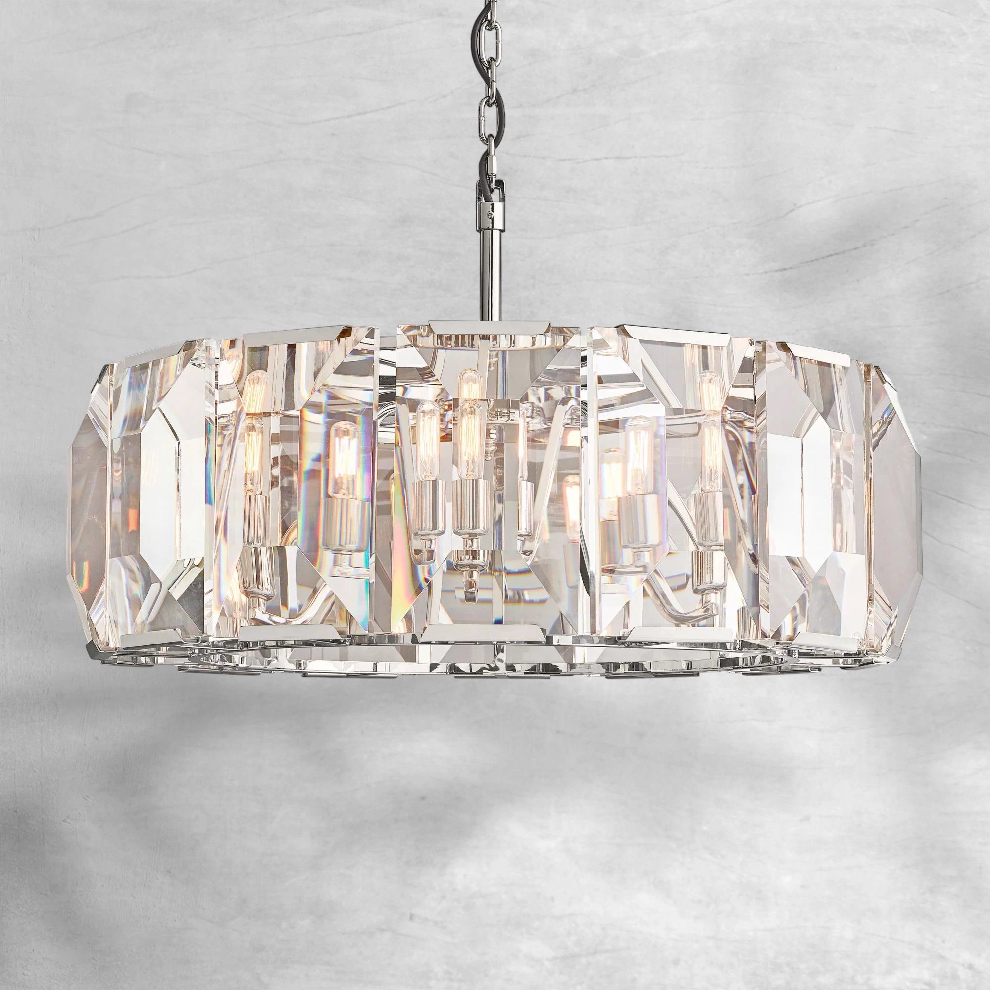 Harlew Crystal Round Chandelier 19"31"43"60"