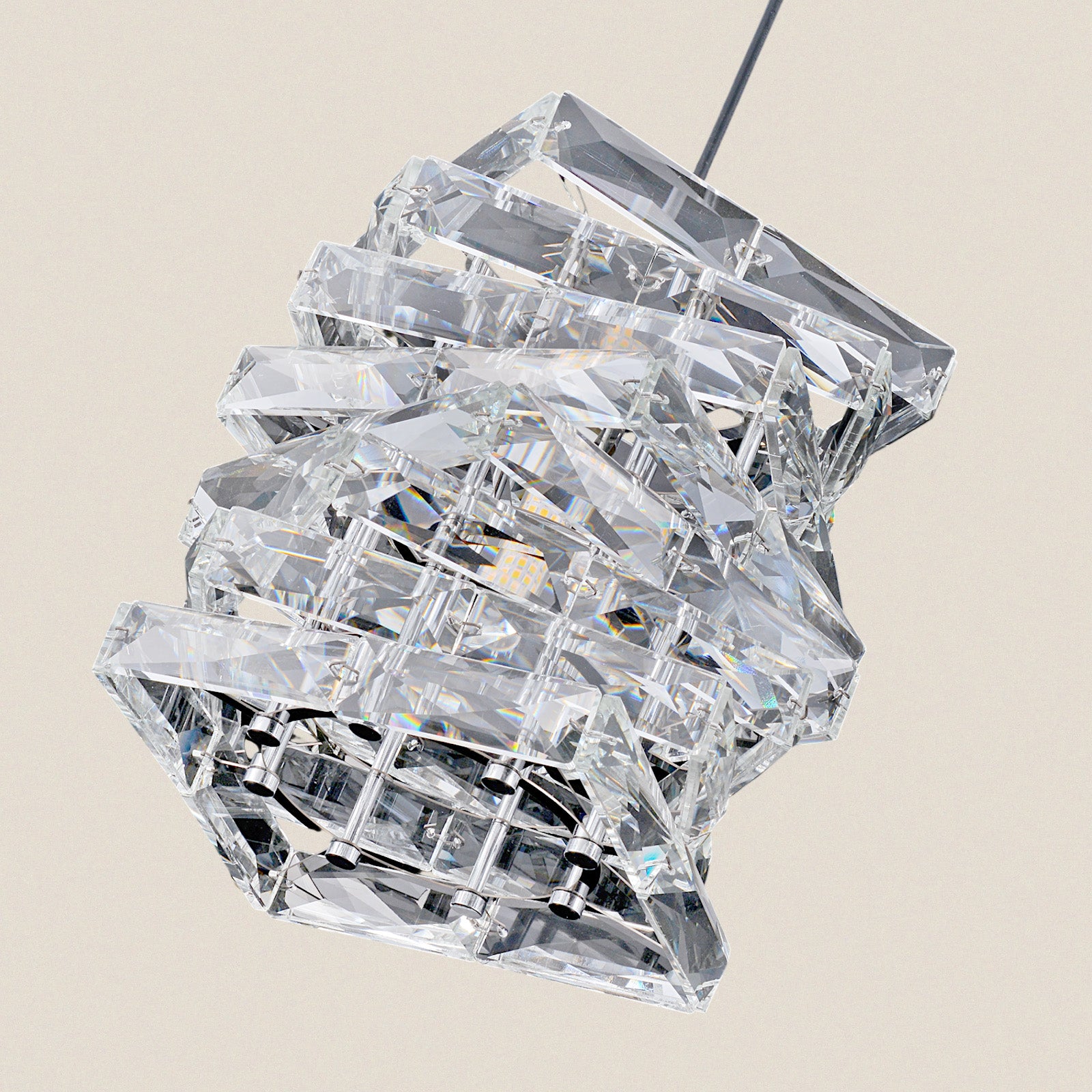 Modern Crystal 3-Light Chandelier