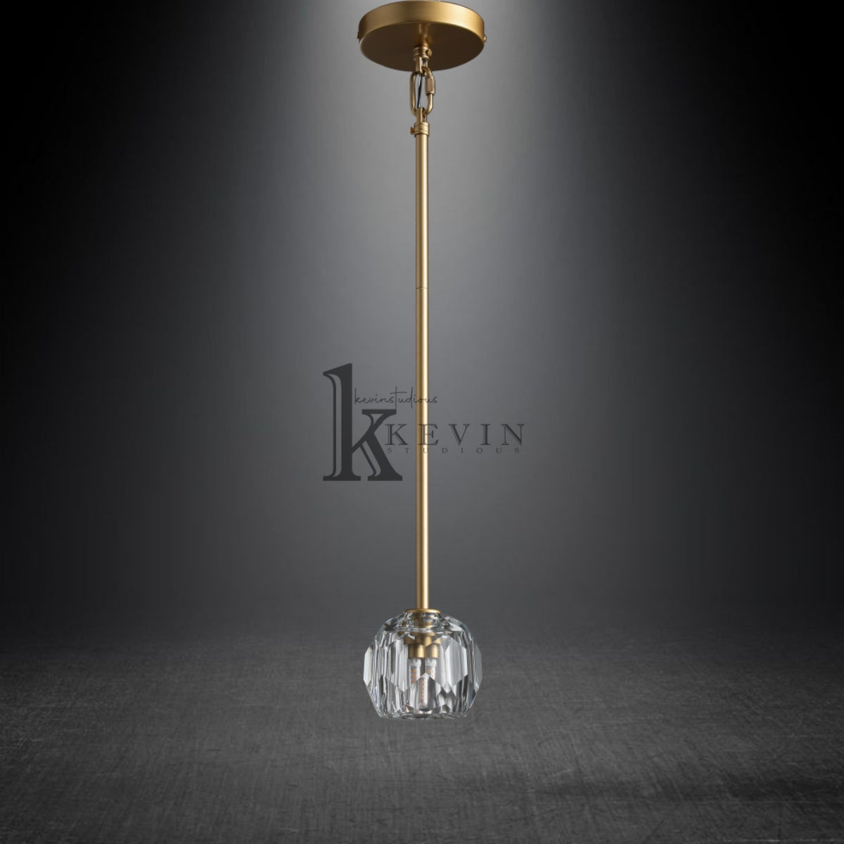 Kristal Modern Crystal Ball Pendant Light (Rod), Kitchen Island Pendant Lighting