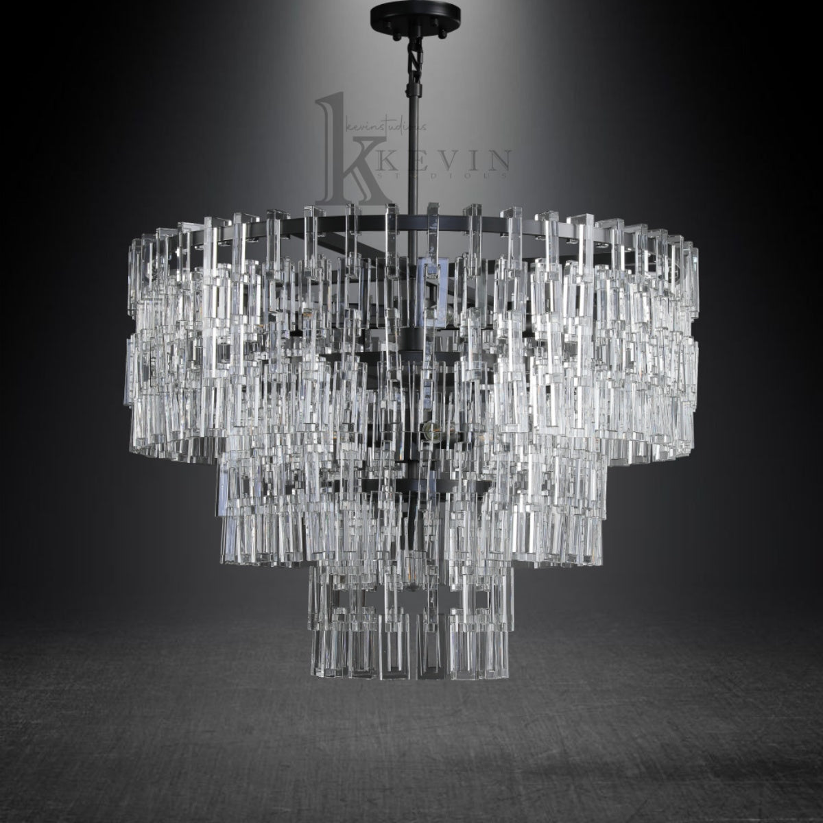 Seraphina Modern Tiered Round Crystal Chandelier 36'', 48", 60"