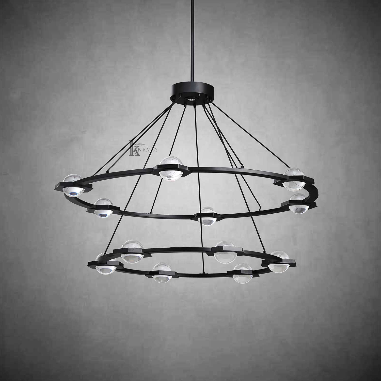Eclarae 2-Tier Round Chandelier