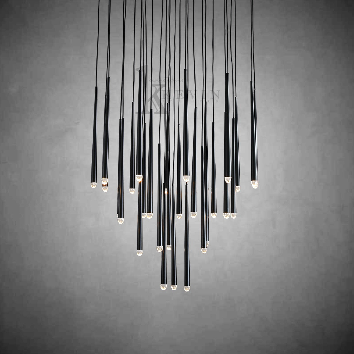 Madison Modern Tubular Round Chandelier 18", 24", 30", 48"