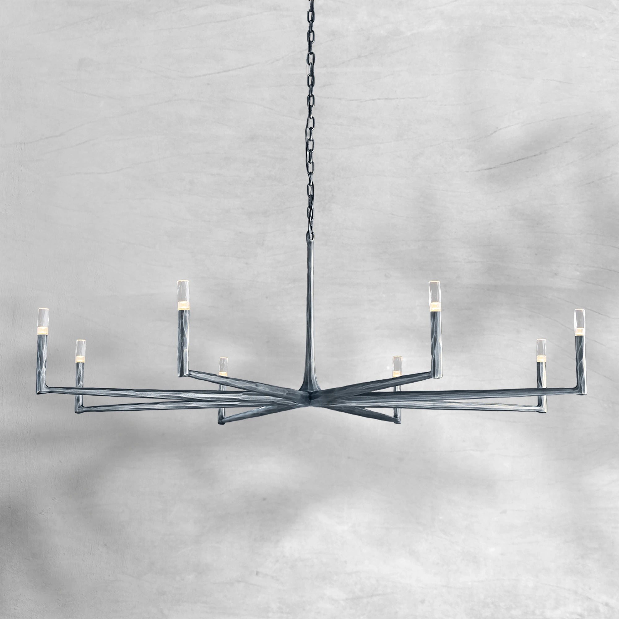 Thaddeas Forged Round Chandelier 36"/48"/60"/72"