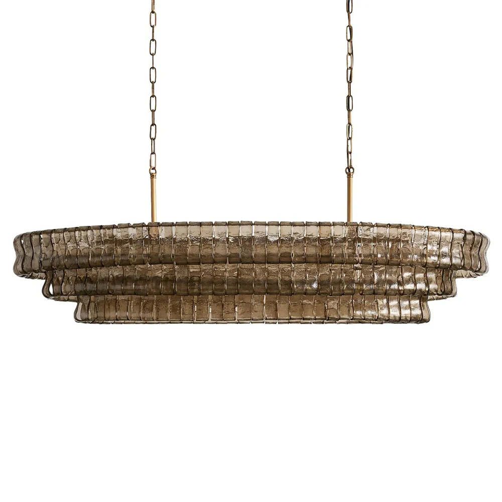 Evadne Modern Glass Oval Chandelier chandeliers for dining room,chandeliers for stairways,chandeliers for foyer,chandeliers for bedrooms,chandeliers for kitchen,chandeliers for living room Kevin Studio Inc   