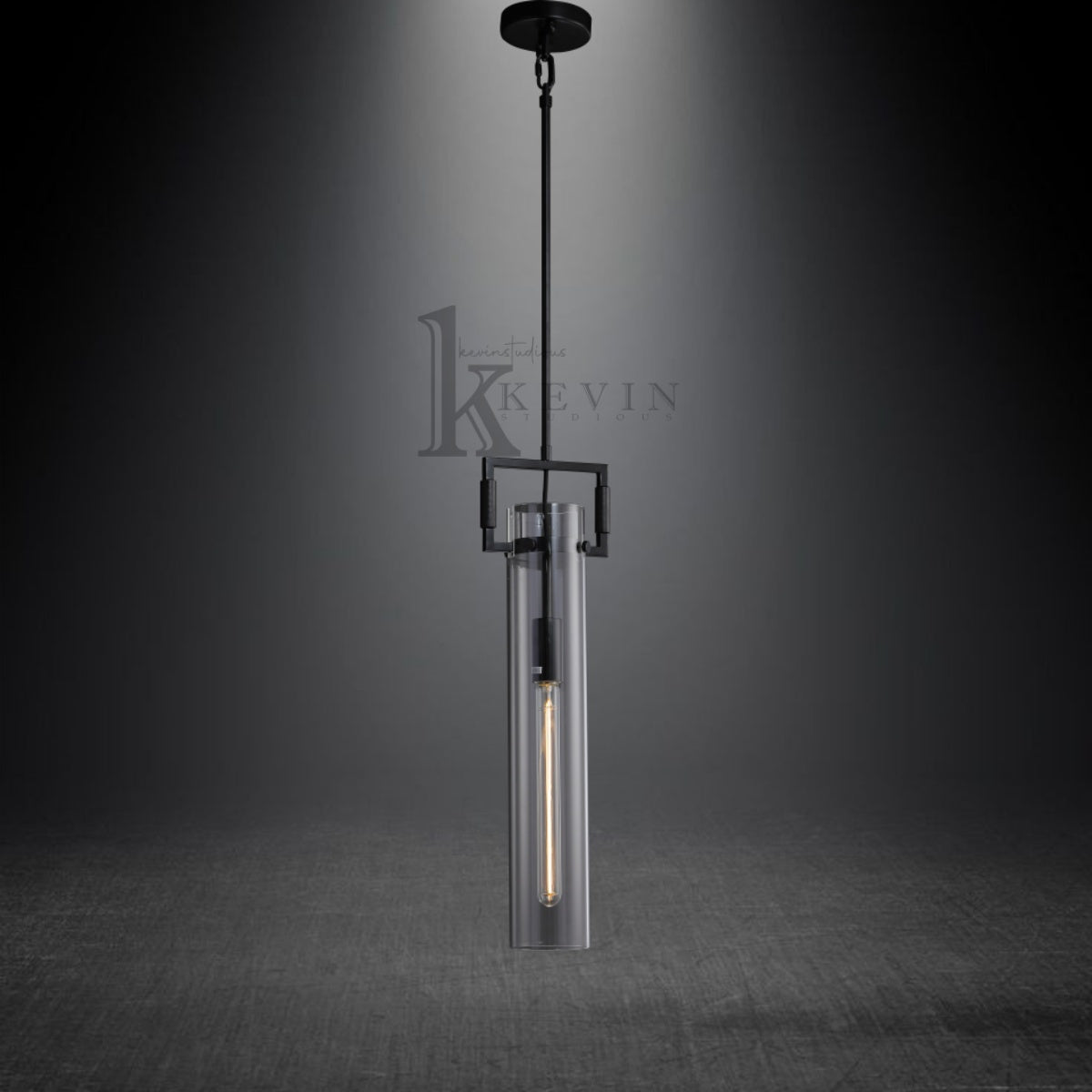 Funda Modern Glass Cylinder Pendant Light 12", 22"