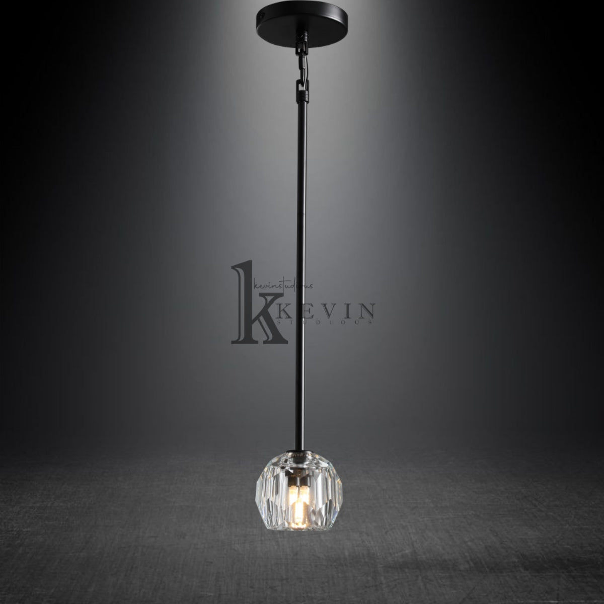 Kristal Modern Crystal Ball Pendant Light (Rod), Kitchen Island Pendant Lighting