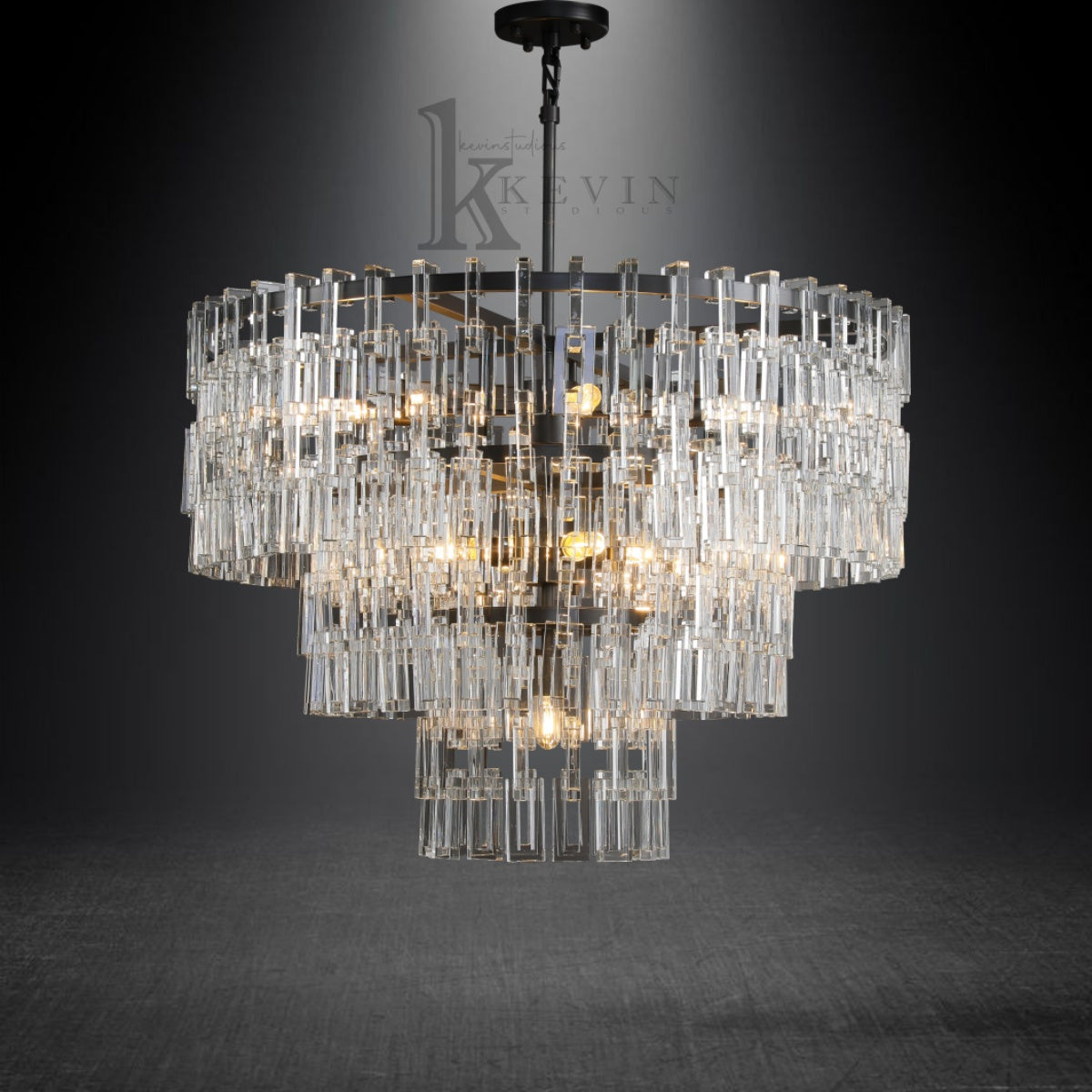 Seraphina Modern Tiered Round Crystal Chandelier 36'', 48", 60"