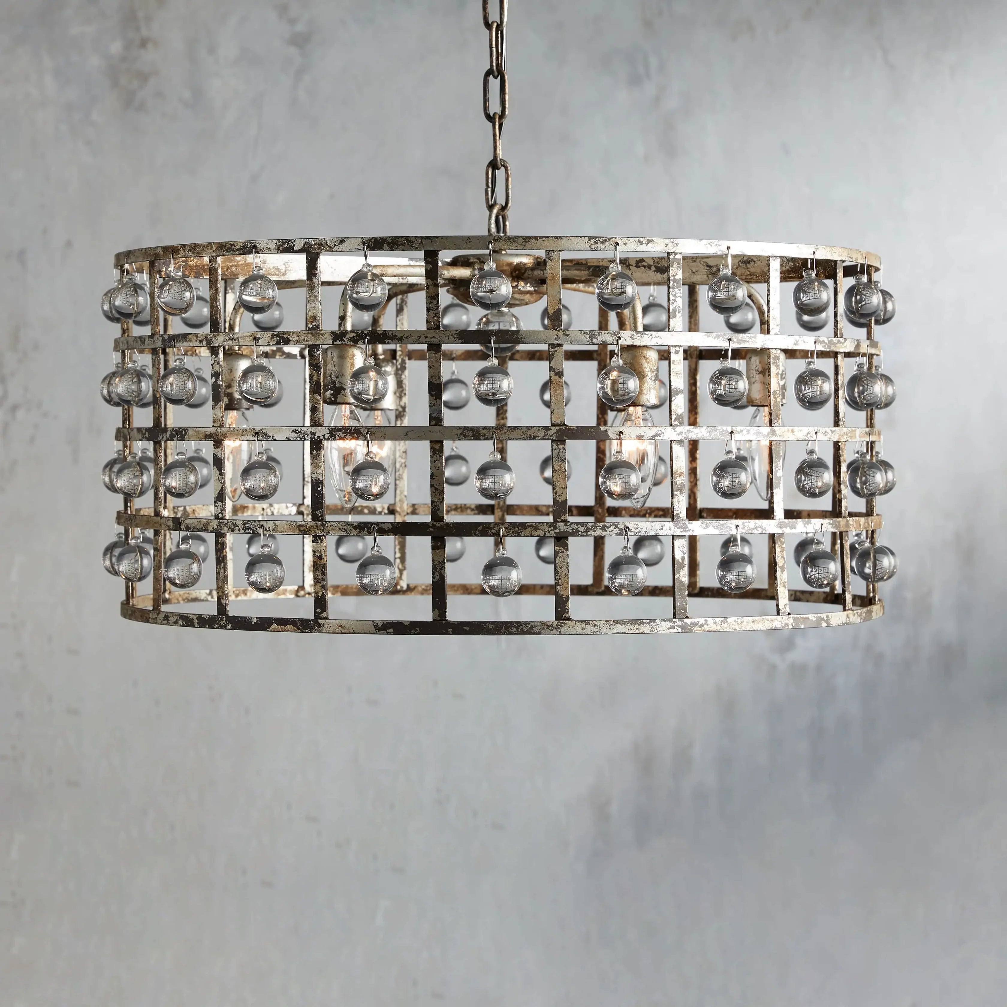 Moder Cage Rectangular Chandelier Chandelier Kevin Studio Inc   