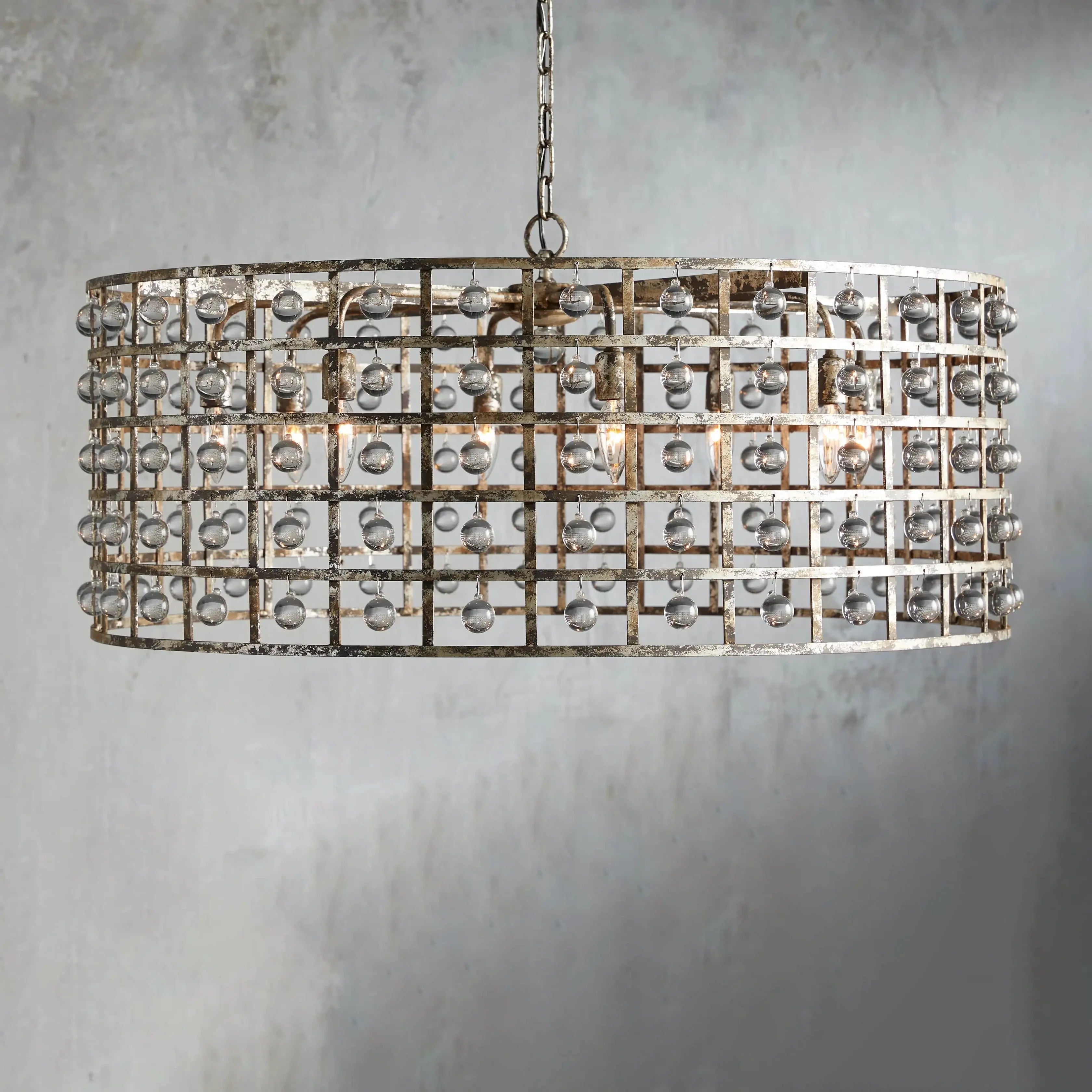 Moder Cage Rectangular Chandelier Chandelier Kevin Studio Inc   