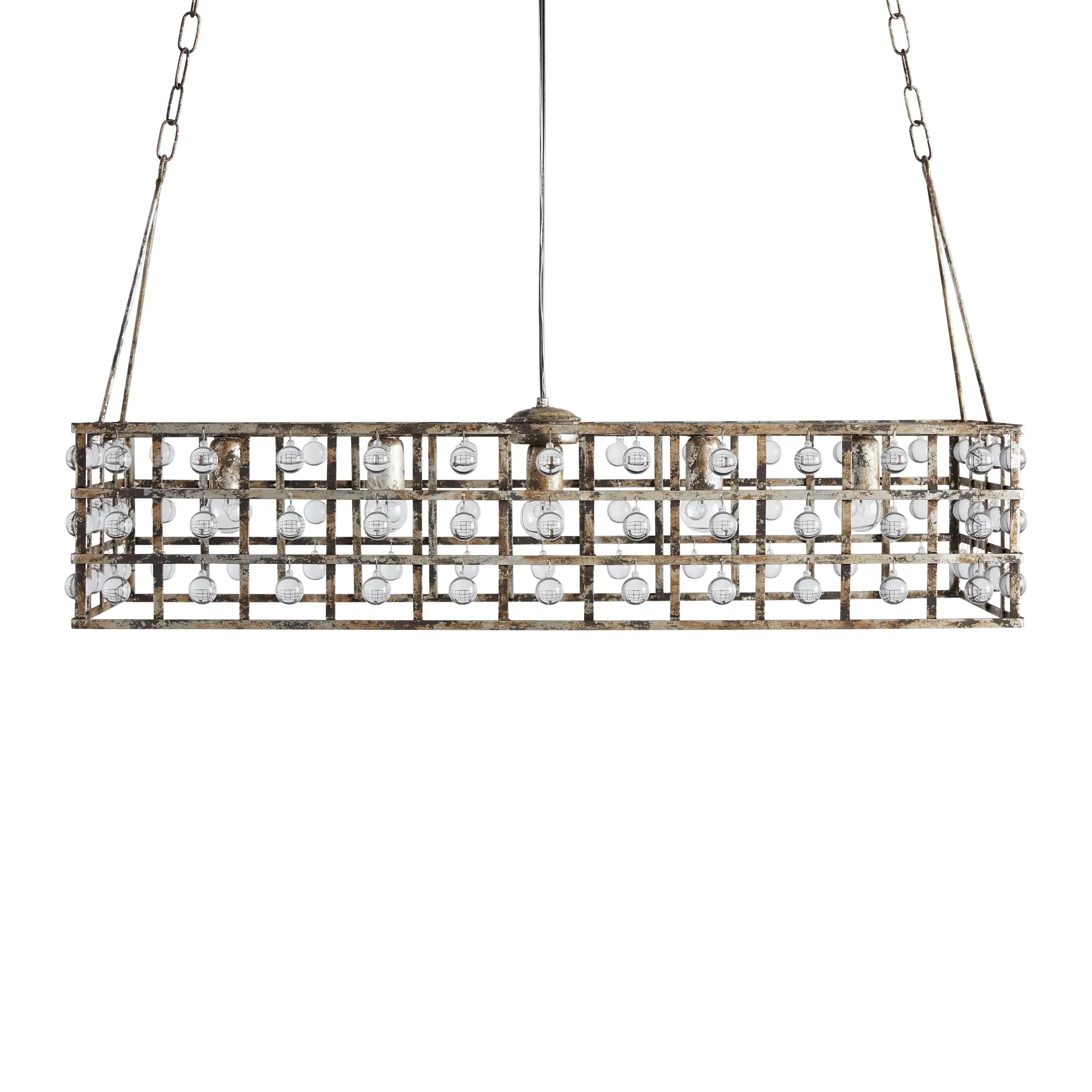 Moder Cage Rectangular Chandelier Chandelier Kevin Studio Inc   