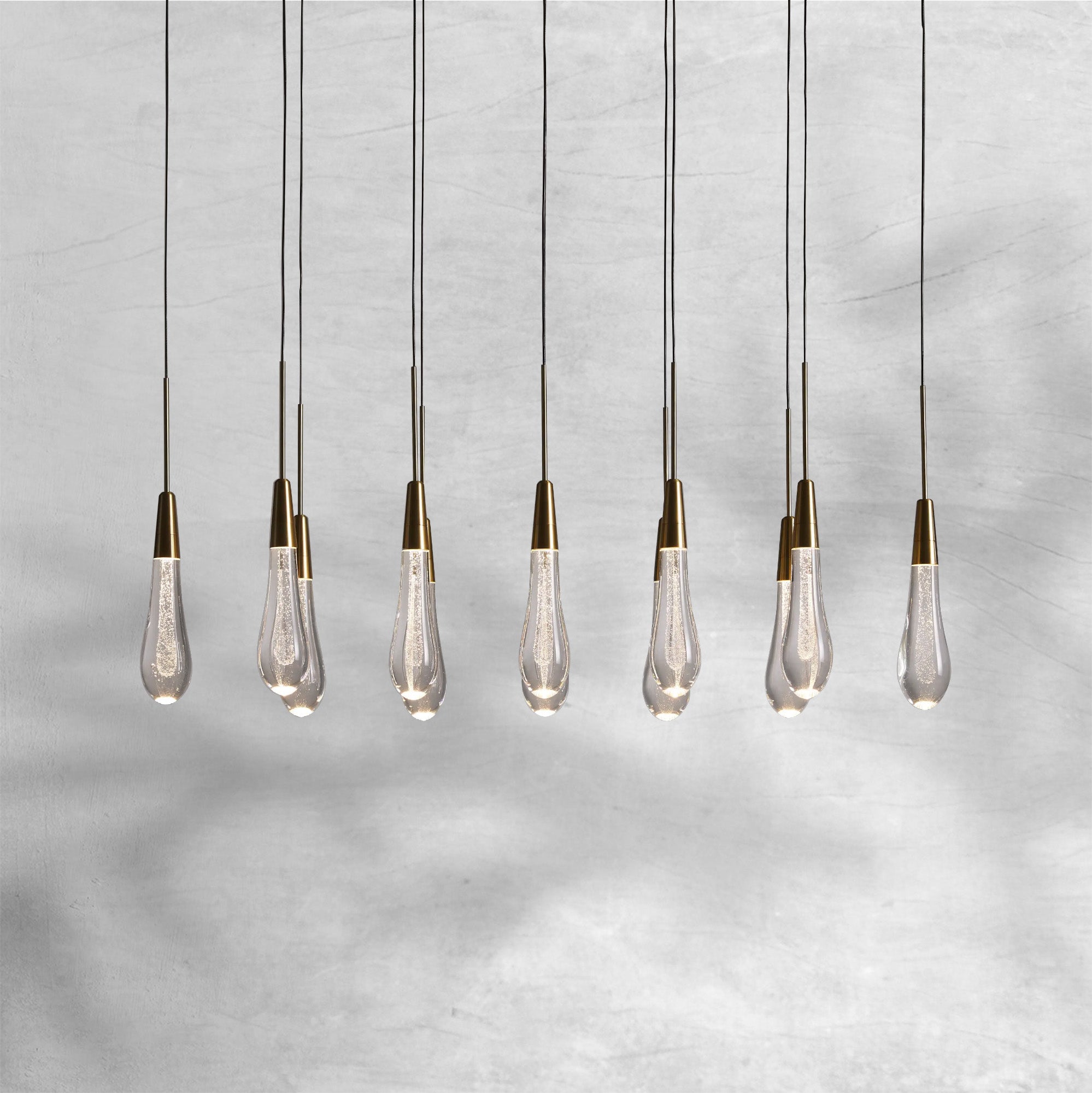 Soltaire Linear Chandelier 37"W