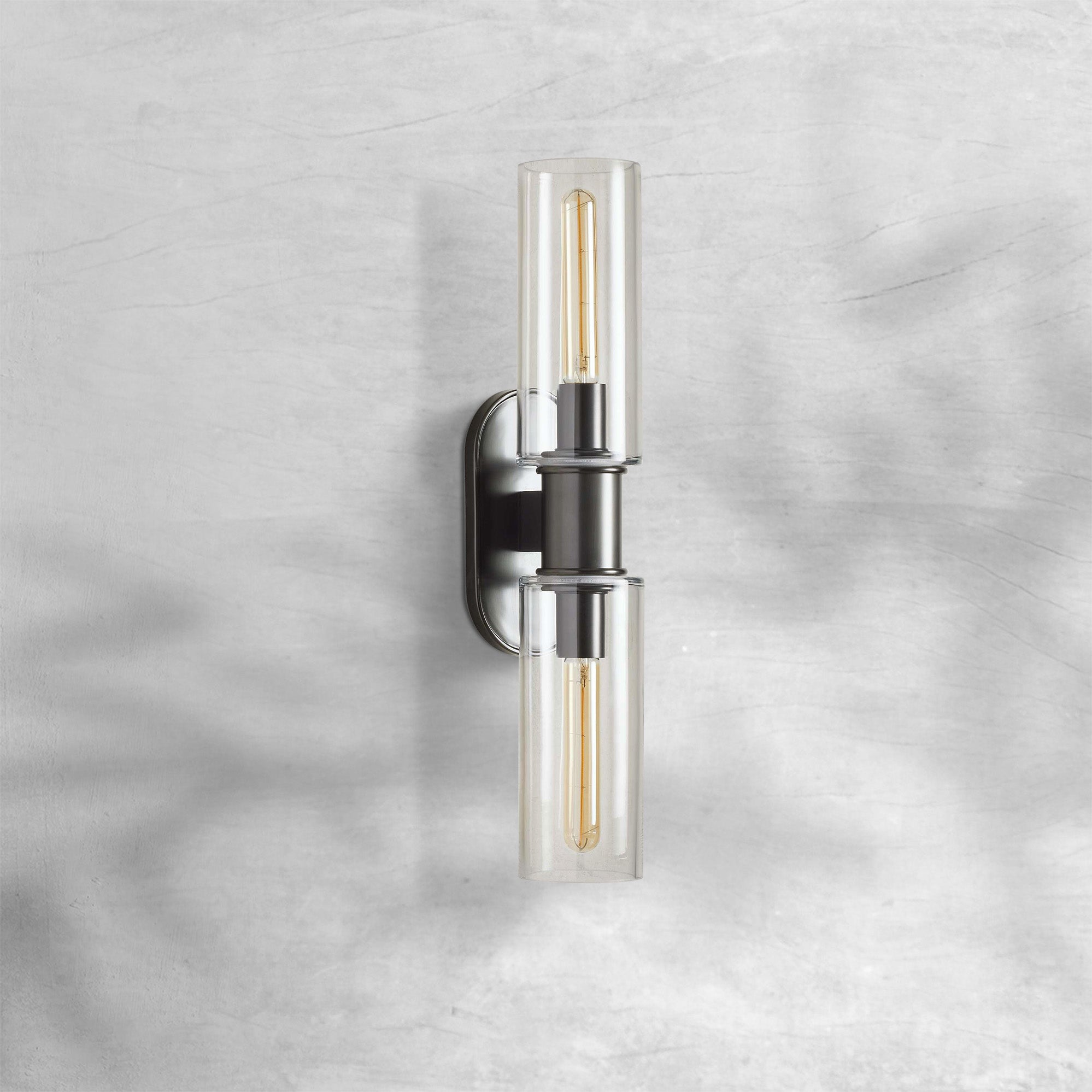 Harlin 2-Light Wall Sconce in Clear