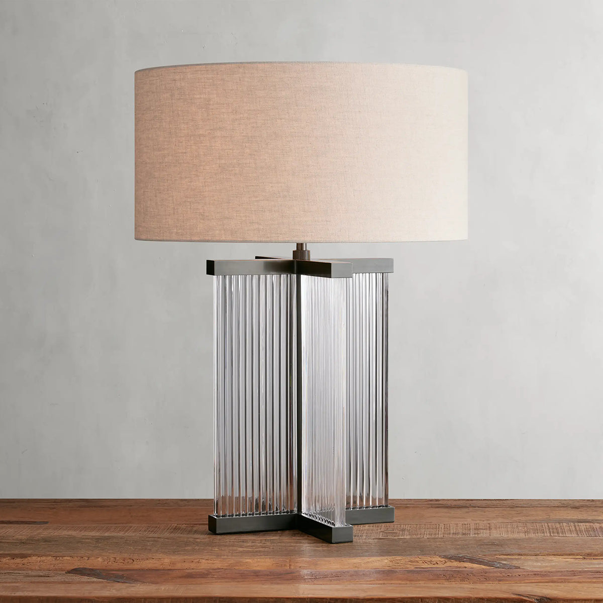 Delsie Table Lamp  Kevin Studio BRONZE CLEAR FLAX