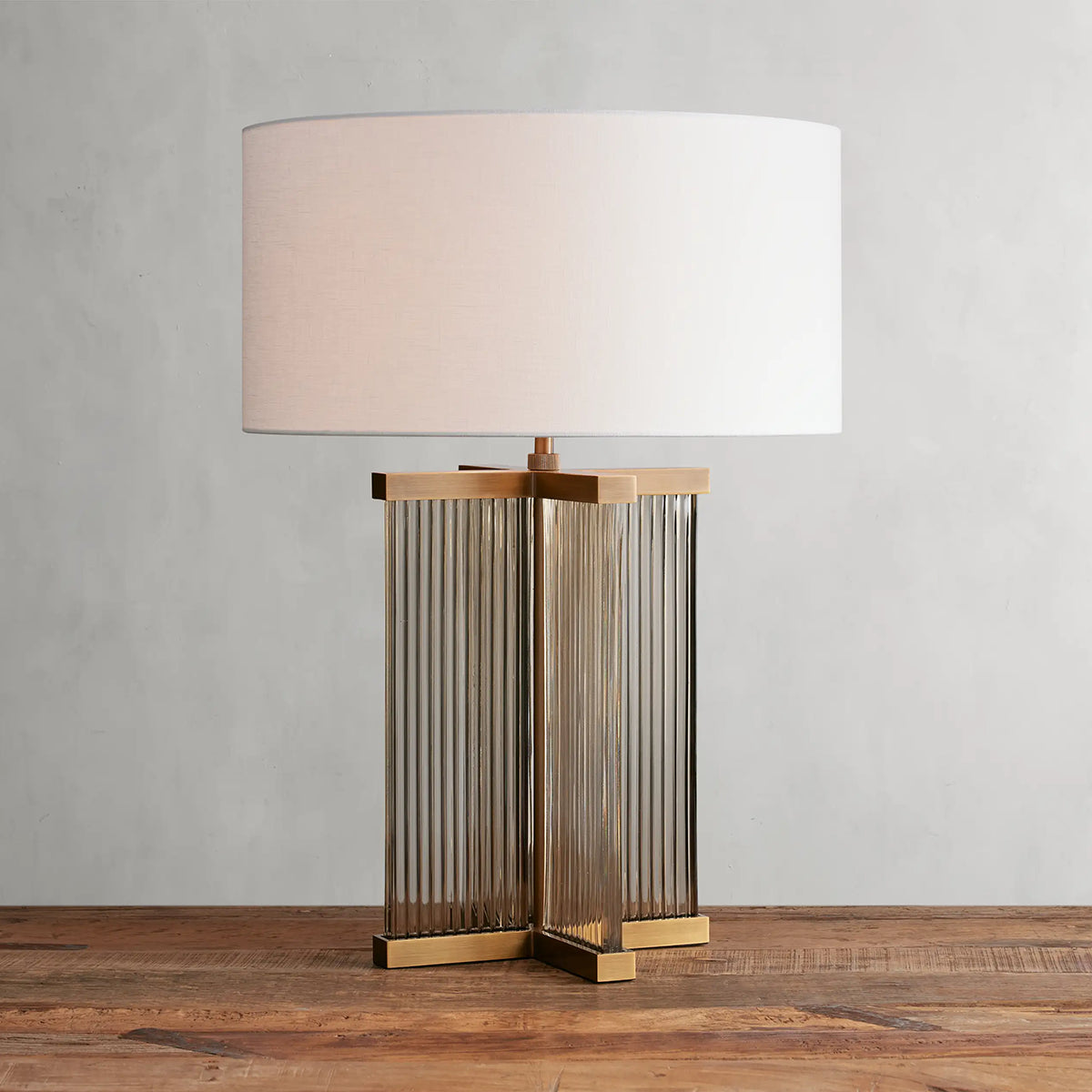 Delsie Table Lamp  Kevin Studio BRASS SMOKE WHITE